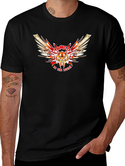 Armed to the Teeth Graphic Tee - Black
