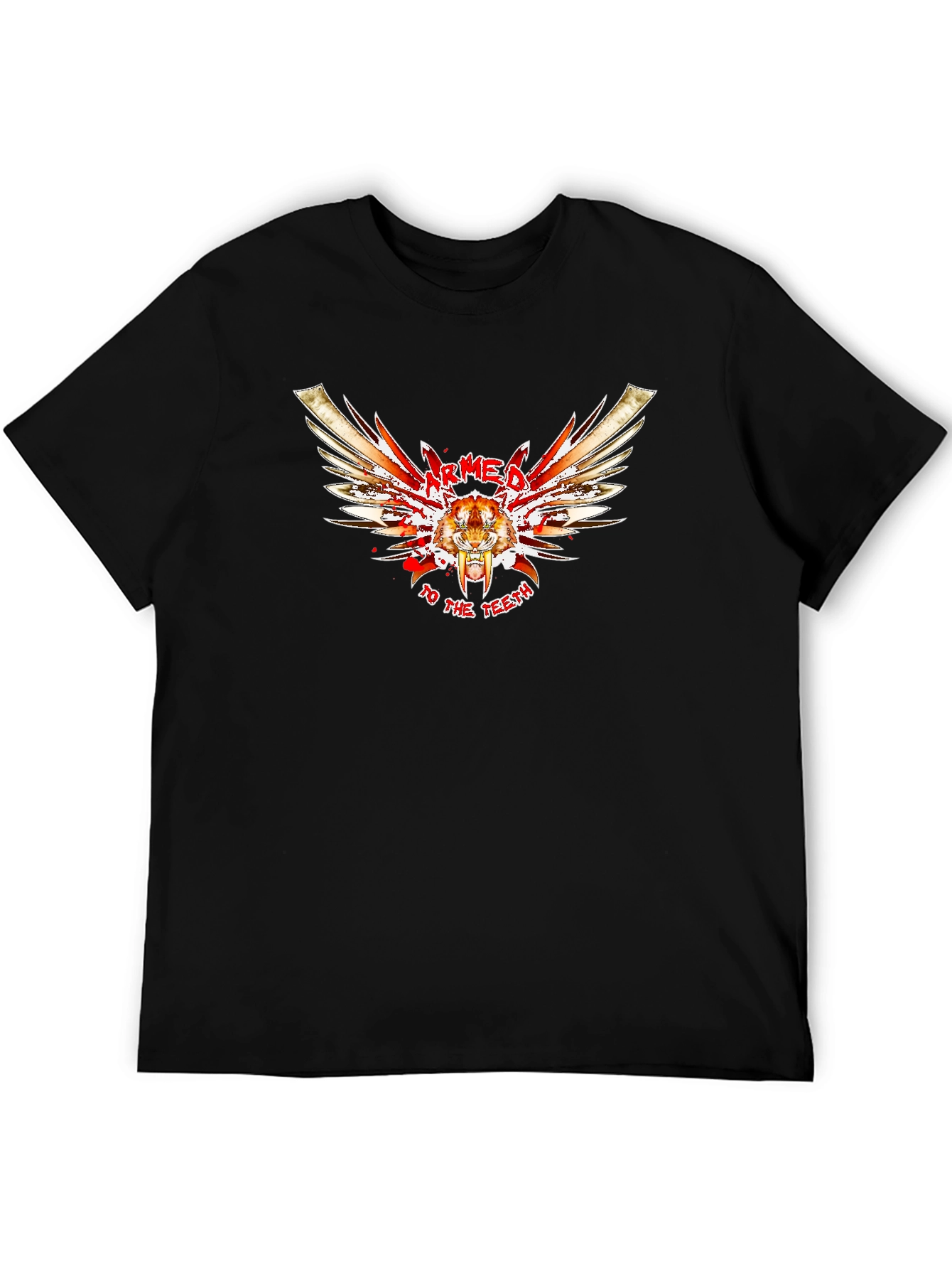Armed to the Teeth Graphic Tee - Black