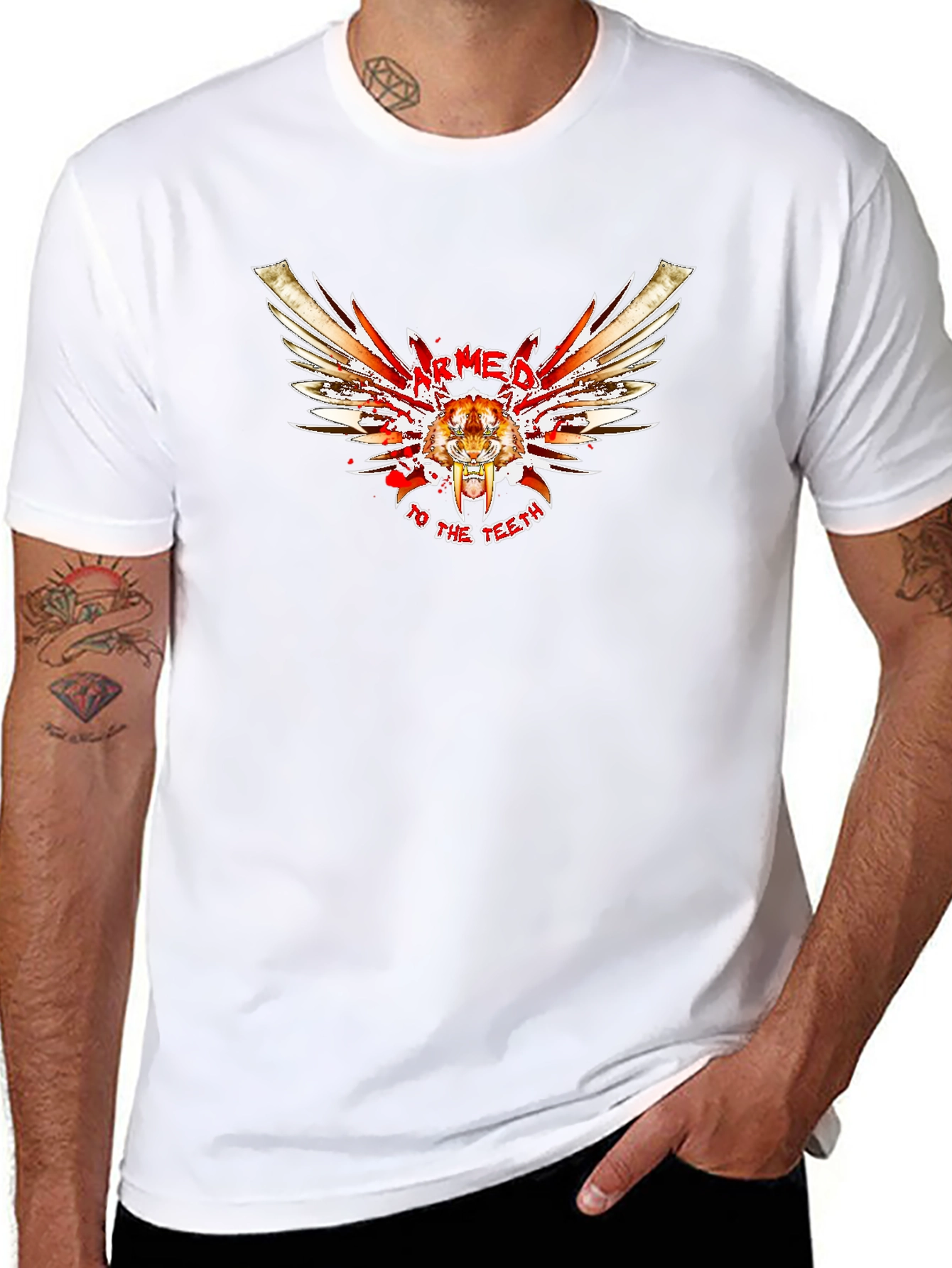 Armed to the Teeth Graphic Tee - Black