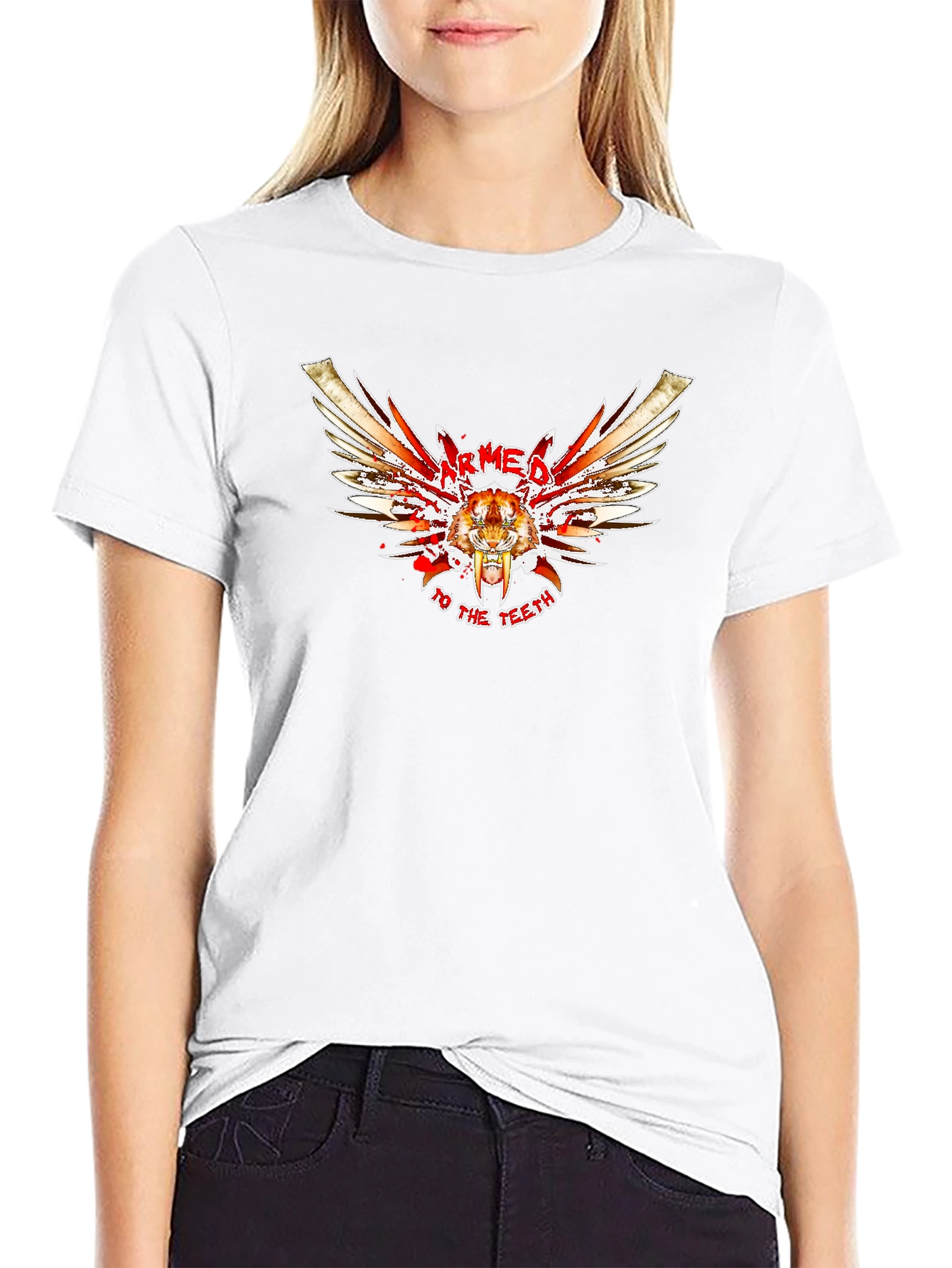 Armed to the Teeth Graphic Tee - Black
