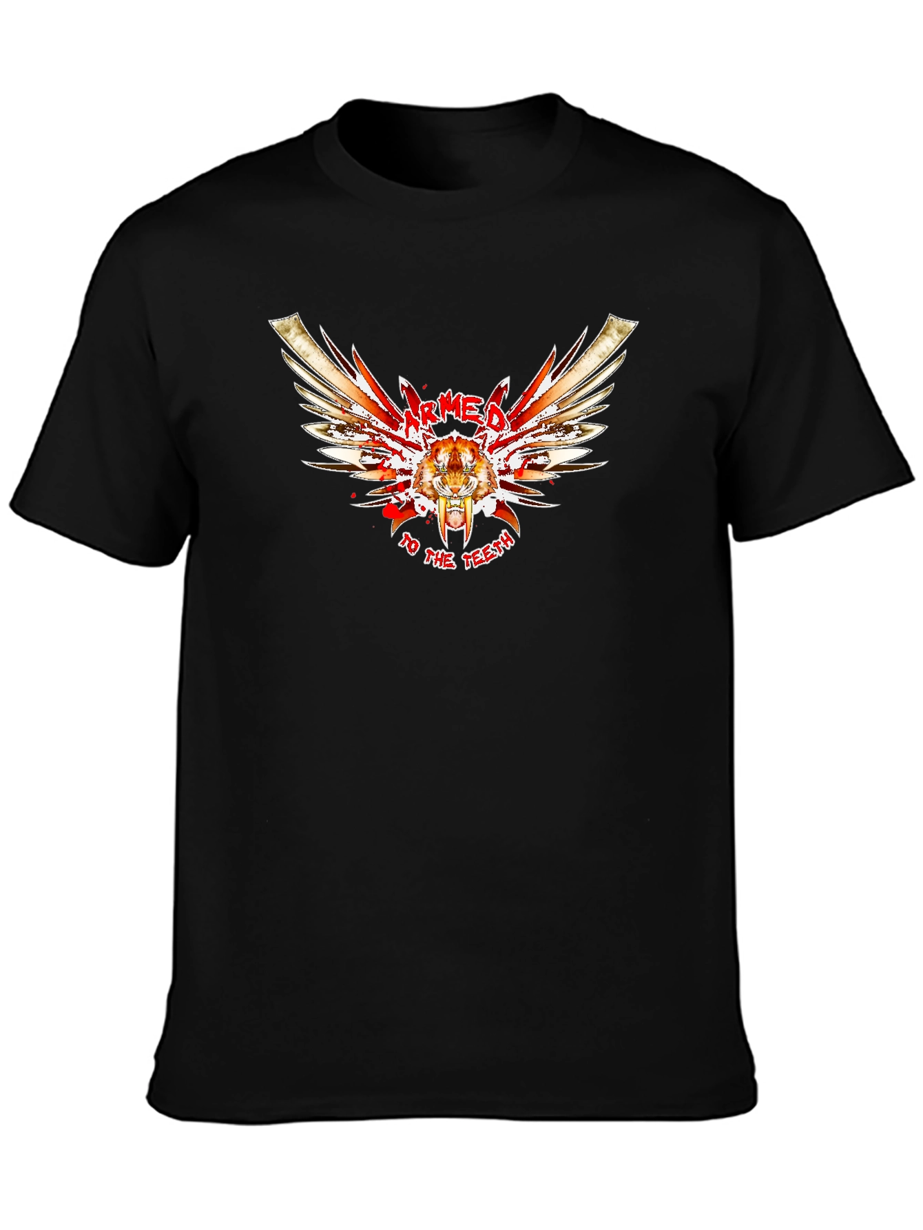 Armed to the Teeth Graphic Tee - Black