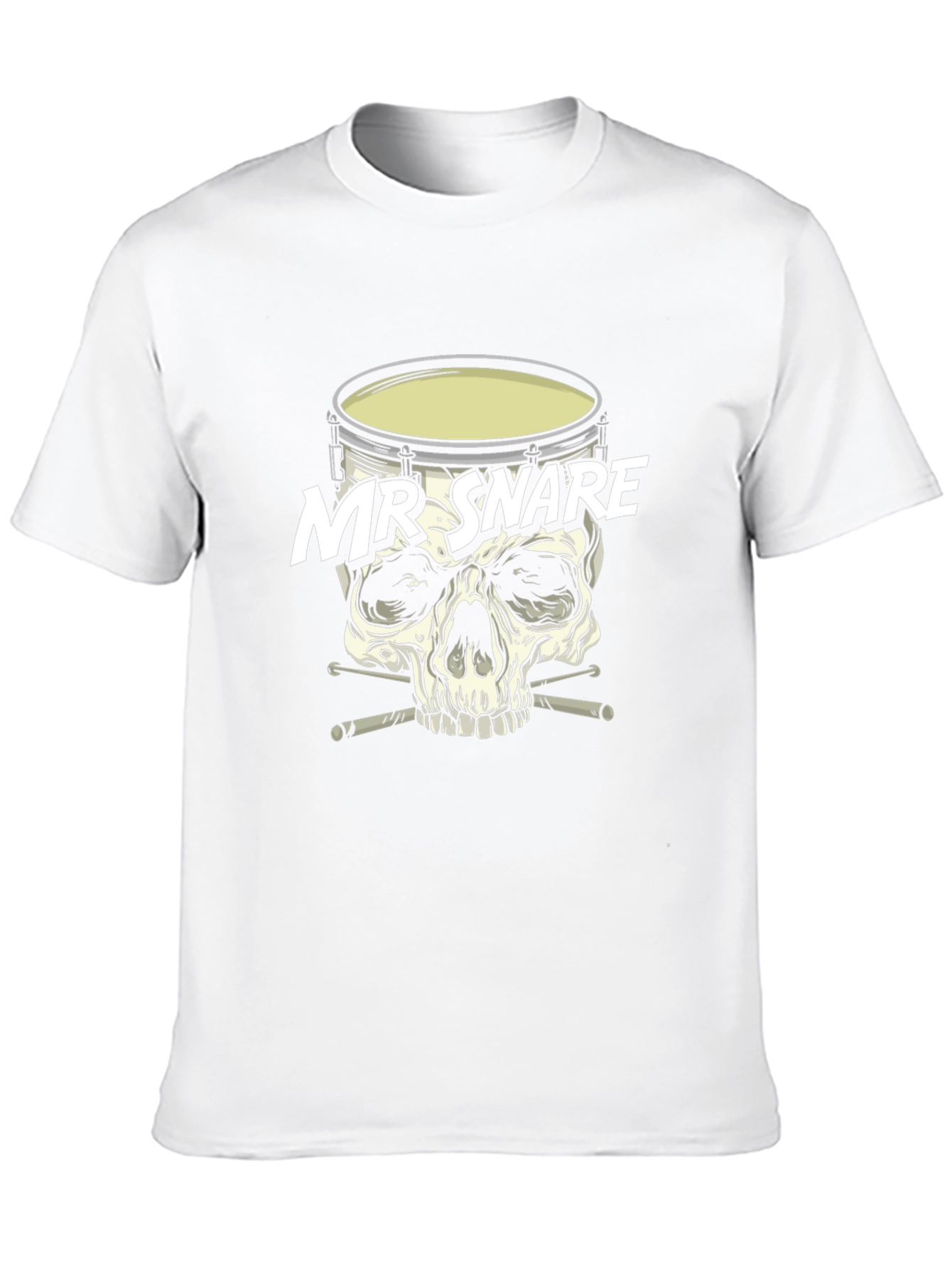 Mr. Snare Drum Skull Graphic T-Shirt
