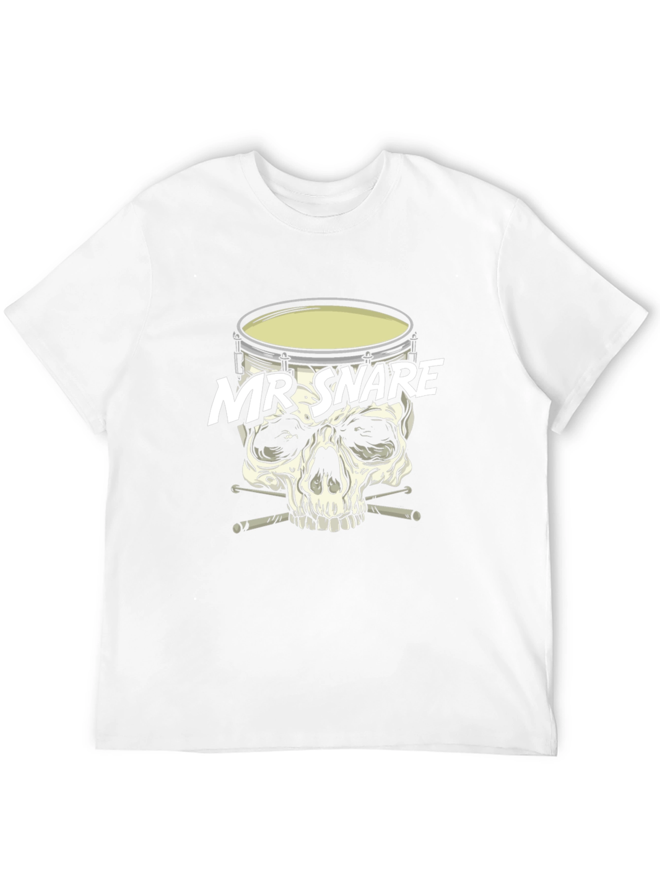 Mr. Snare Drum Skull Graphic T-Shirt