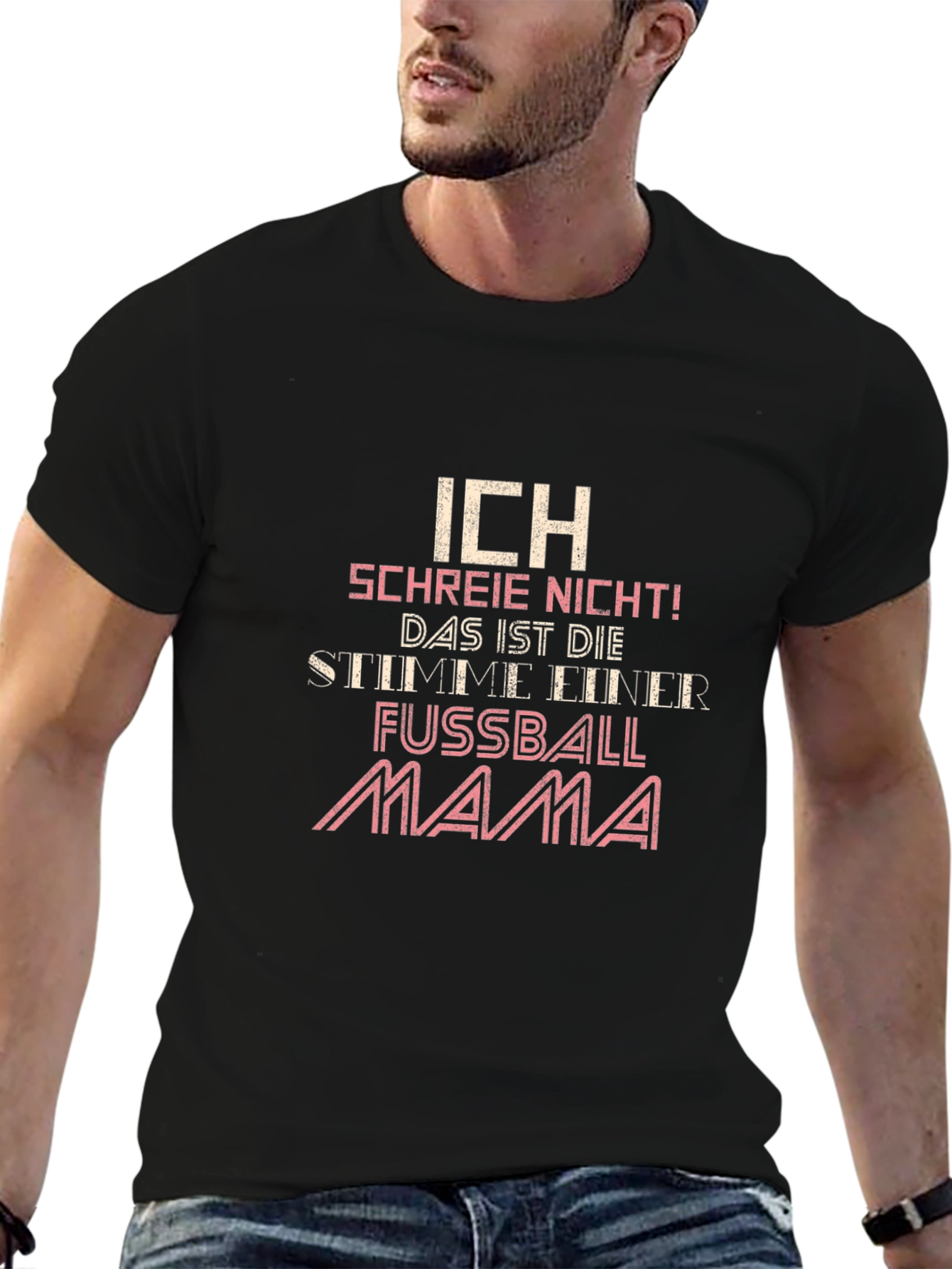 Ich Schreie Nicht T-Shirt Fussball Mama Tee