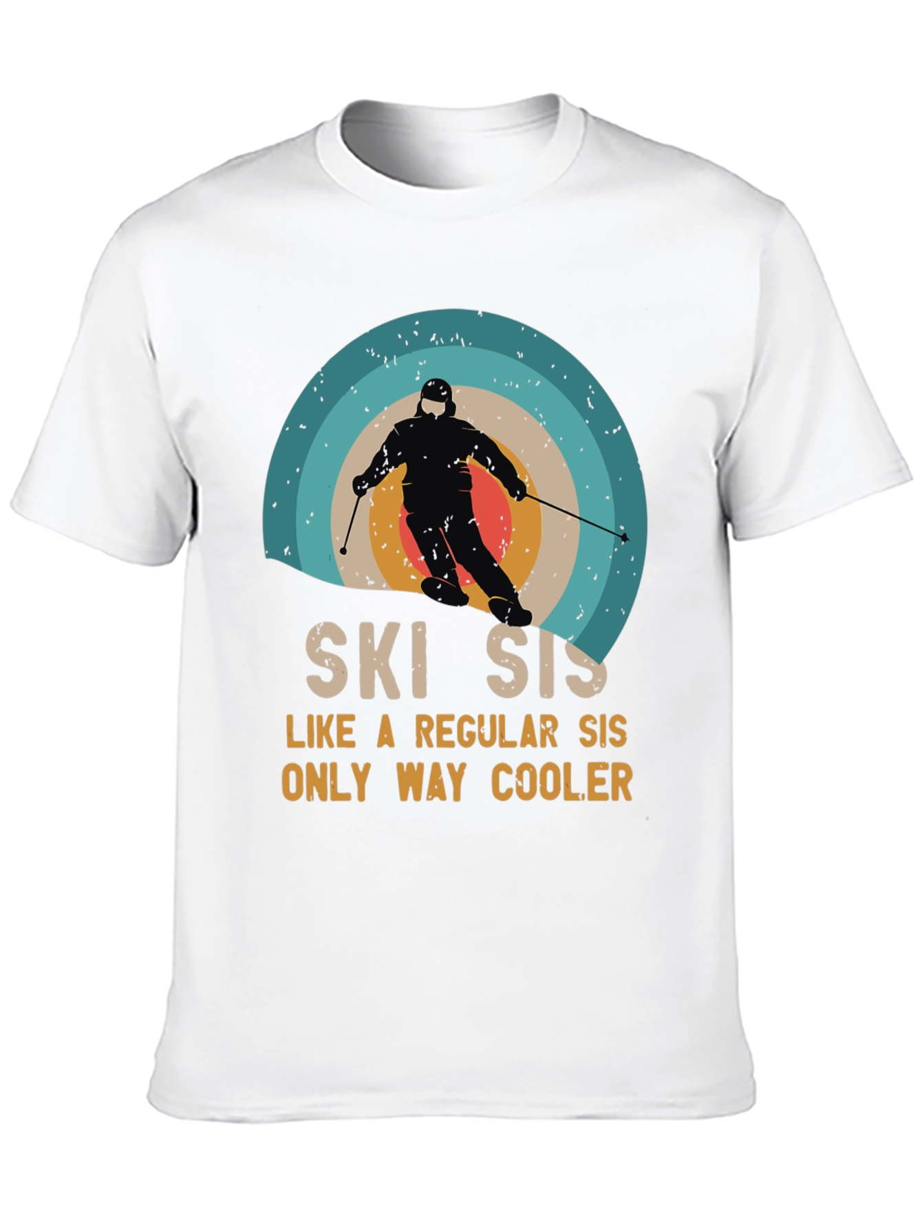 Retro Ski Sis T-Shirt - Cool Sister Gift