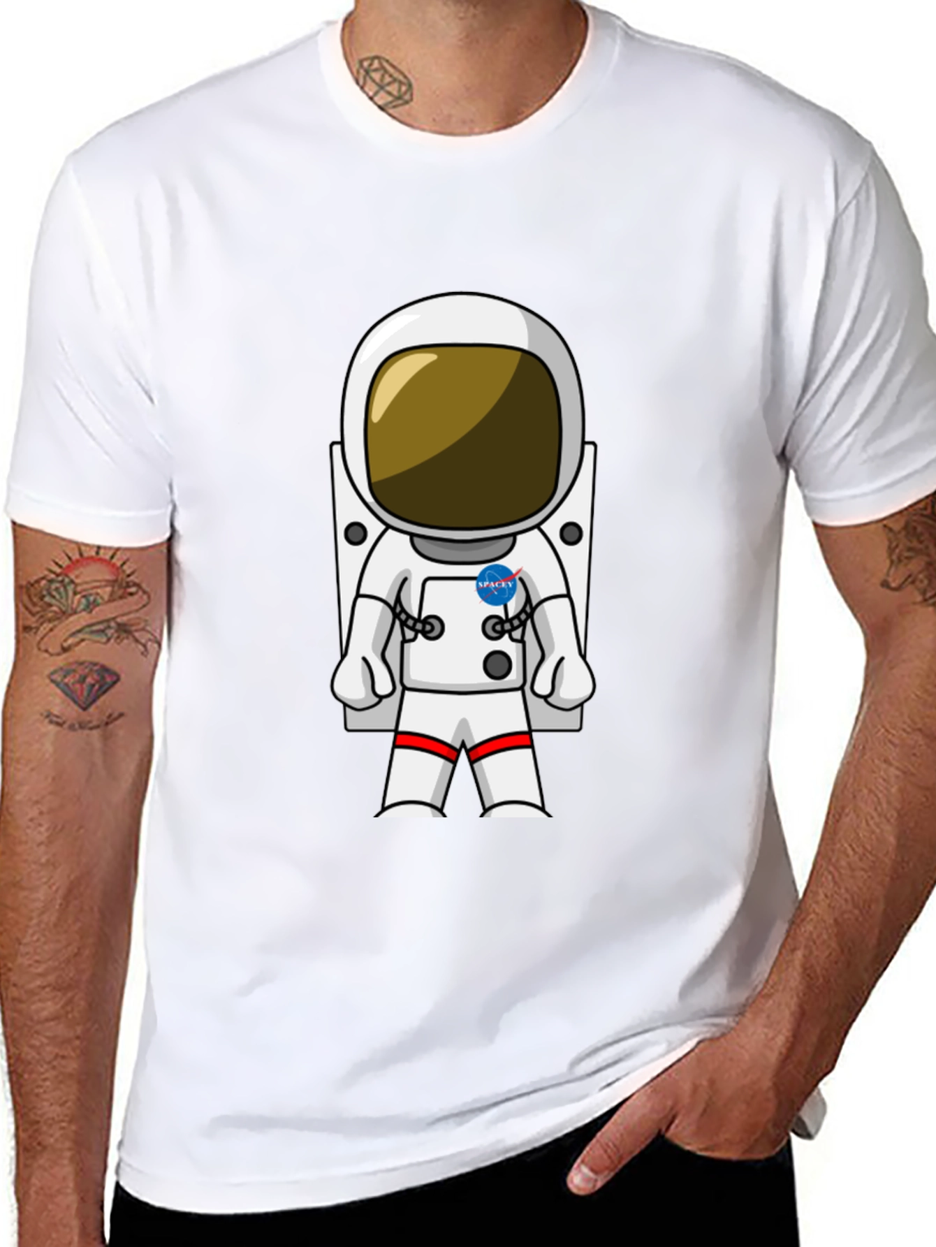 Astronaut Graphic T-Shirt - Space Explorers Tee