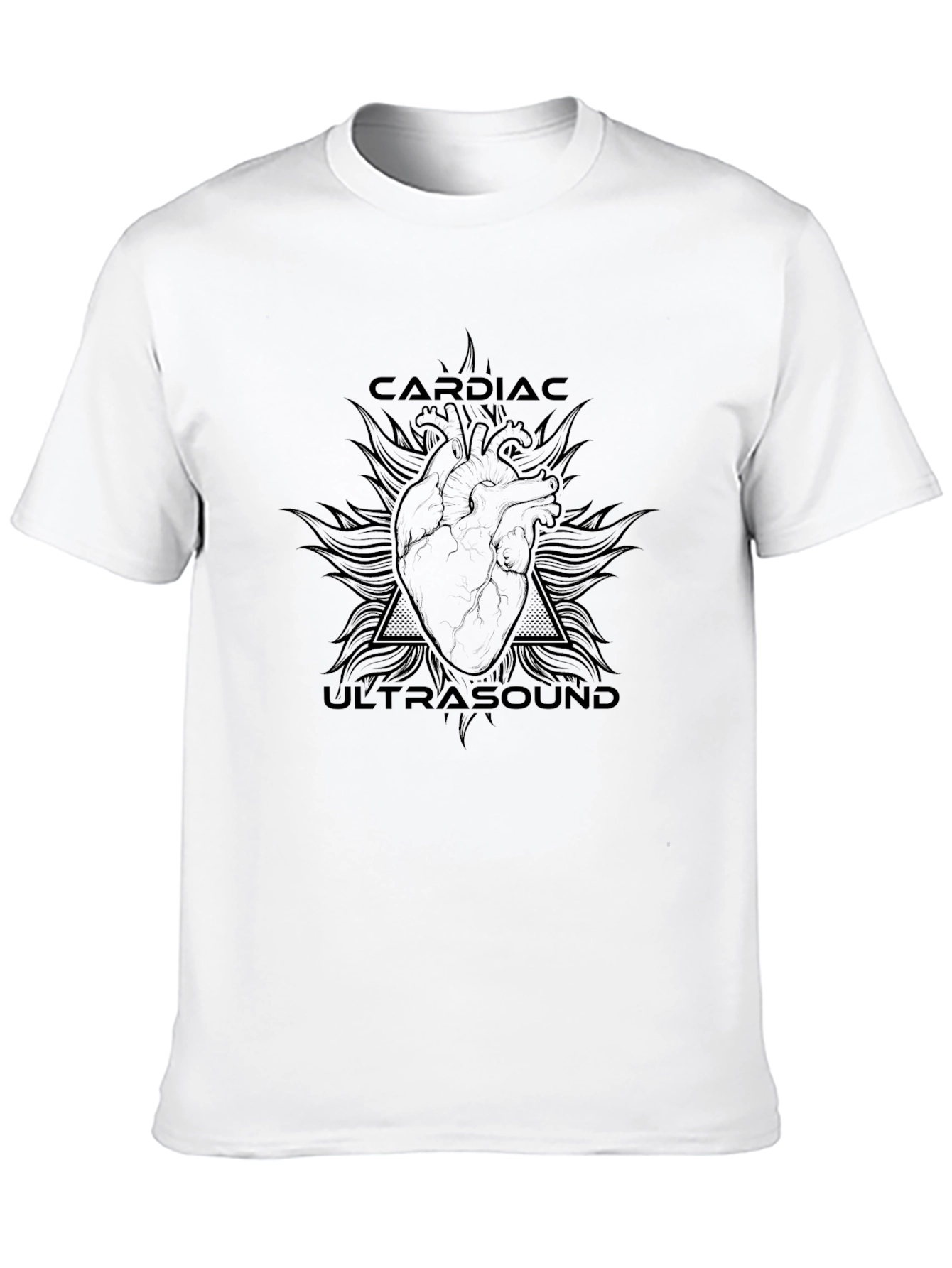 Cardiac Ultrasound Graphic Tee - Medical Anatomy Shirt