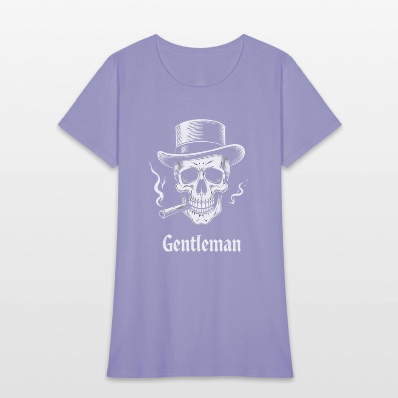 Gentleman Skull Vintage Style T-Shirt