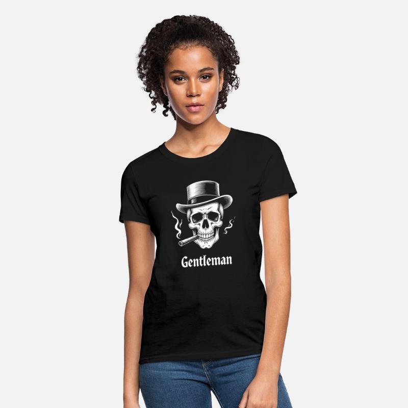 Gentleman Skull Vintage Style T-Shirt