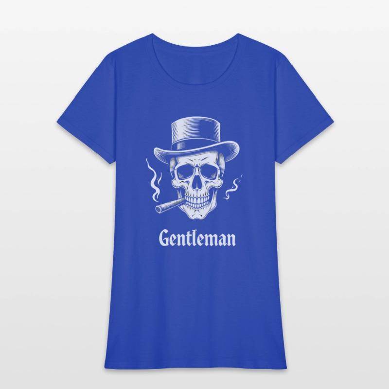 Gentleman Skull Vintage Style T-Shirt