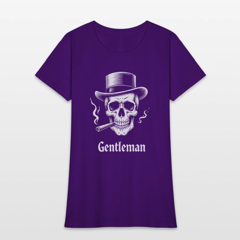 Gentleman Skull Vintage Style T-Shirt
