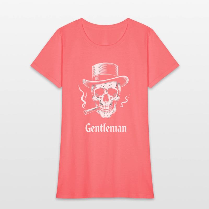 Gentleman Skull Vintage Style T-Shirt