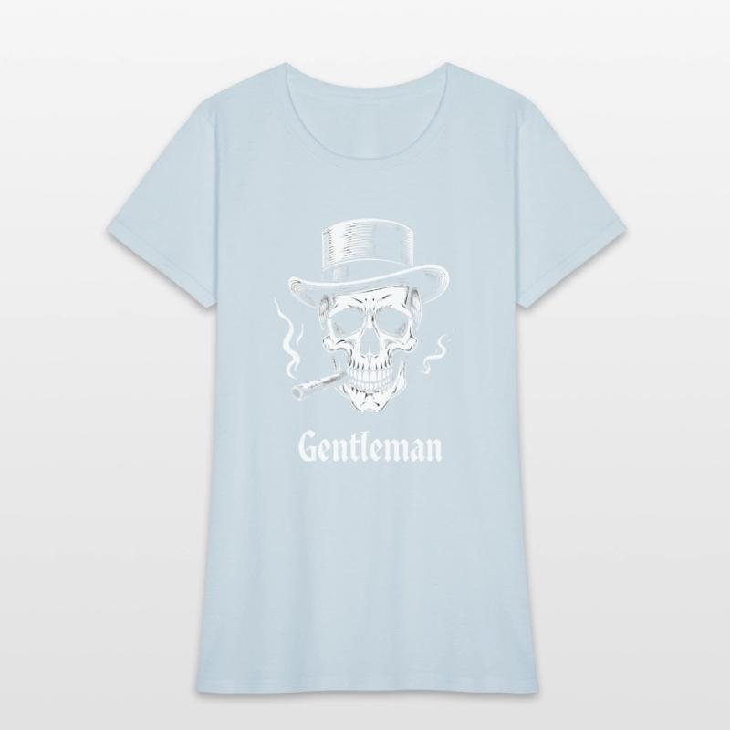 Gentleman Skull Vintage Style T-Shirt