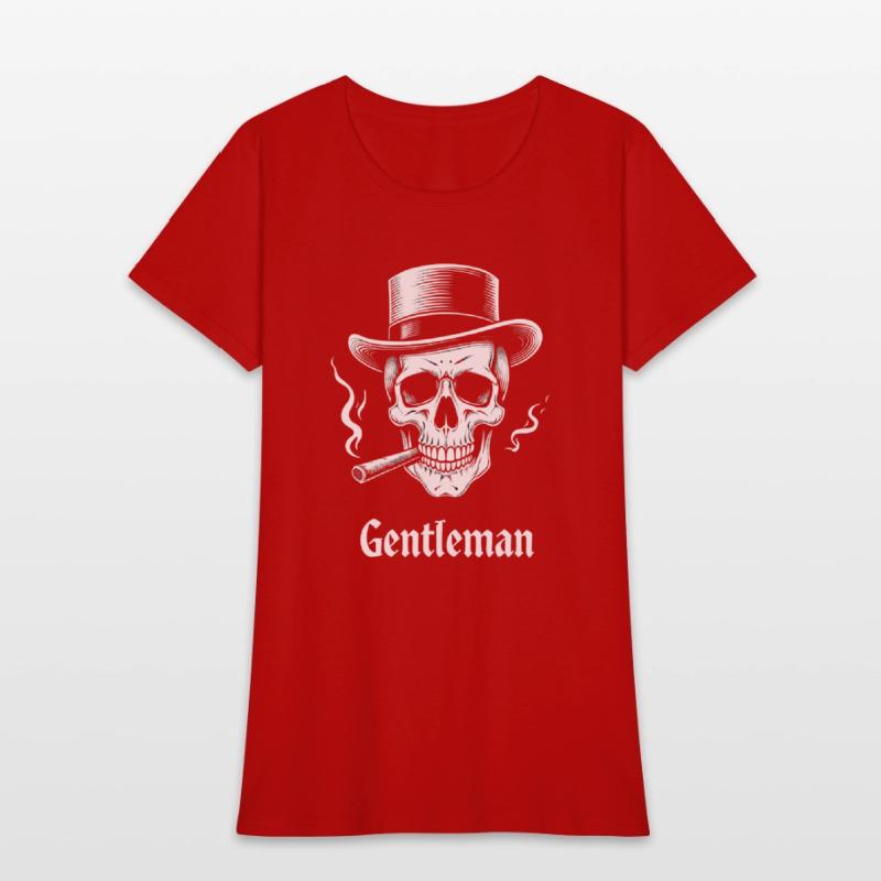 Gentleman Skull Vintage Style T-Shirt