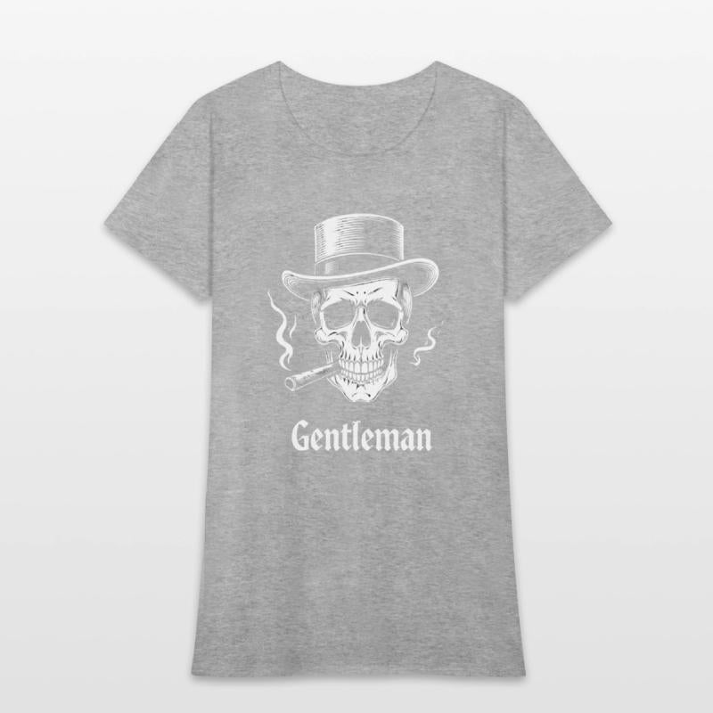 Gentleman Skull Vintage Style T-Shirt