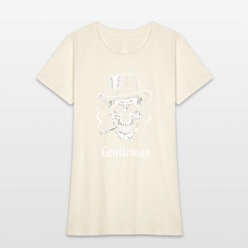 Gentleman Skull Vintage Style T-Shirt