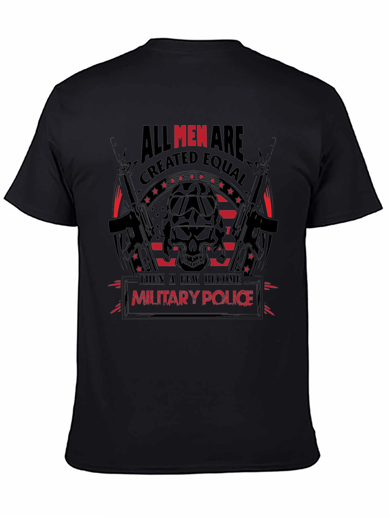 Military Police T-Shirt - Equal Skull Graphic