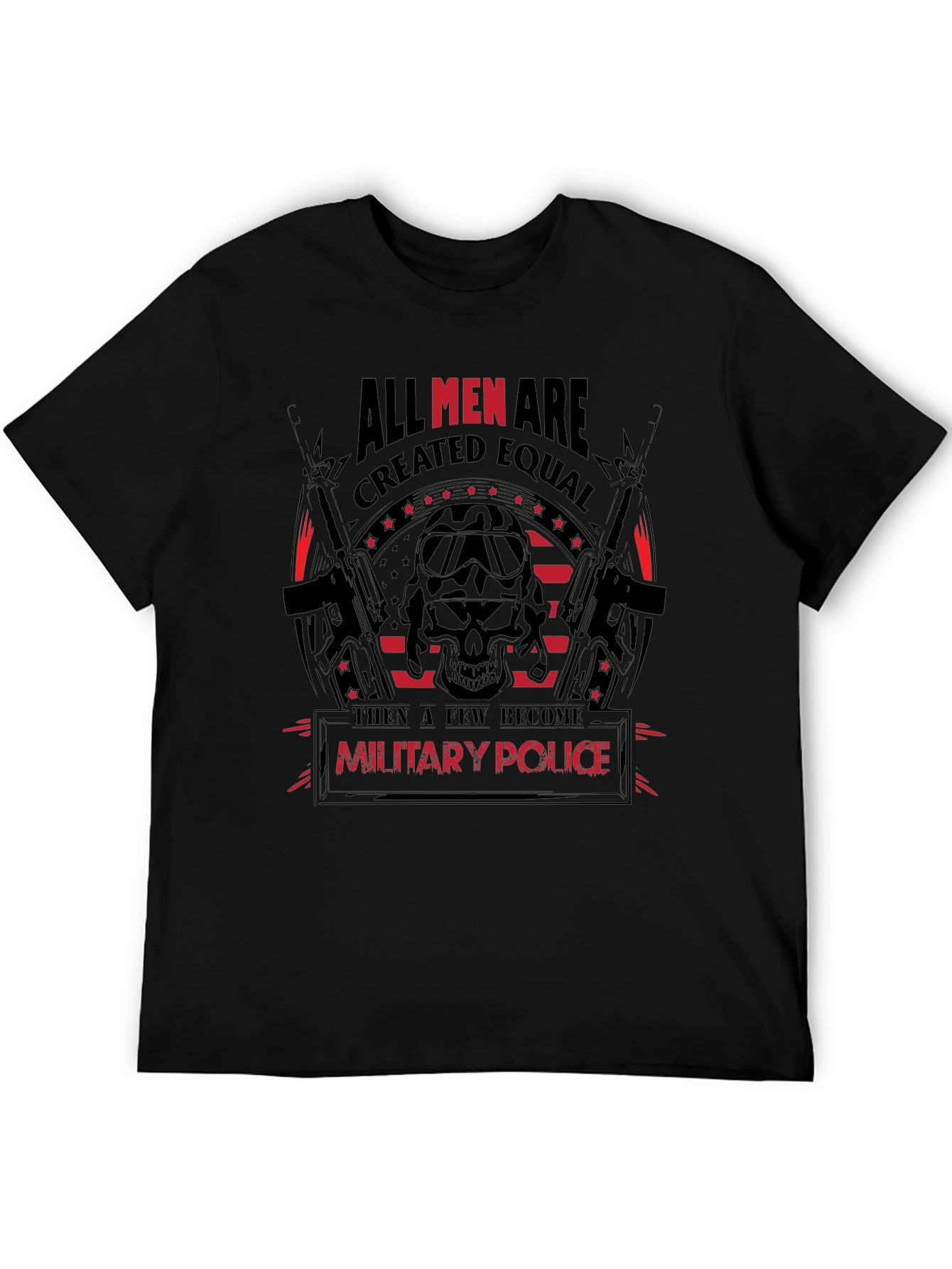 Military Police T-Shirt - Equal Skull Graphic