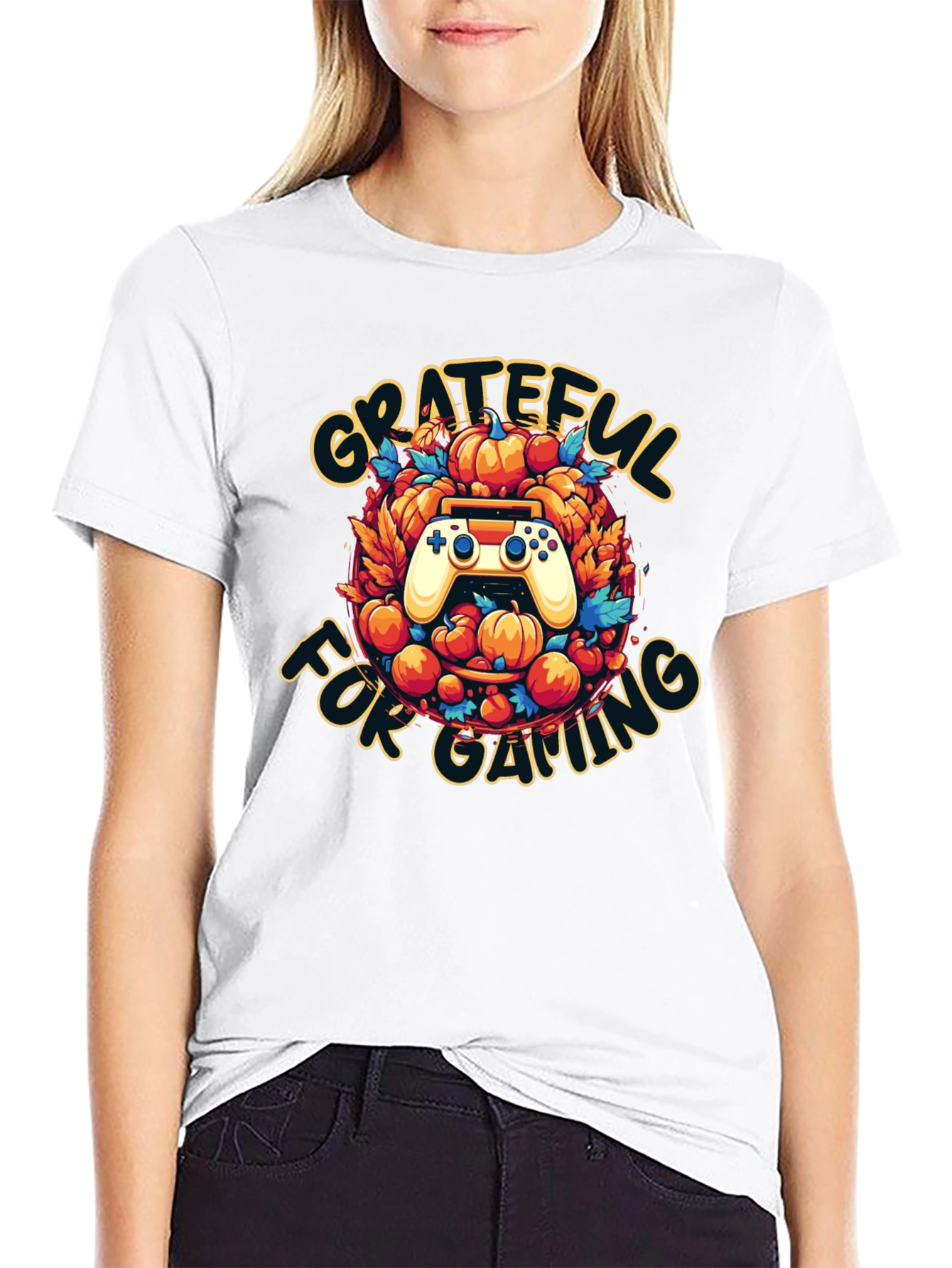 Grateful for Gaming T-Shirt - Gamer Thanksgiving Tee