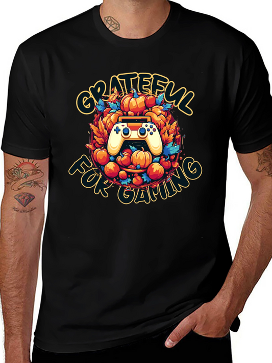 Grateful for Gaming T-Shirt - Gamer Thanksgiving Tee