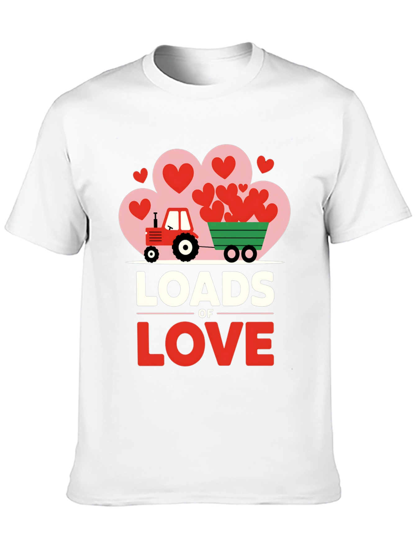 Loads of Love Tractor Valentines Day T-Shirt