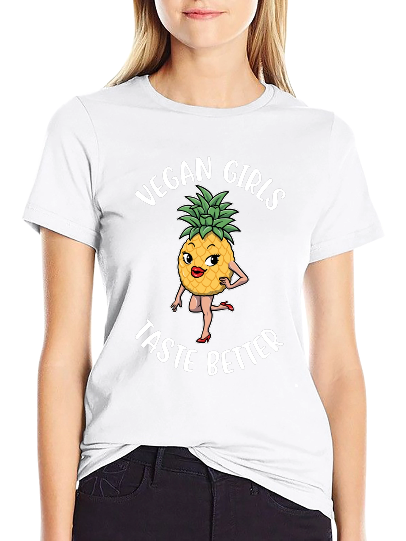 Vegan Girls Taste Better Graphic T-Shirt
