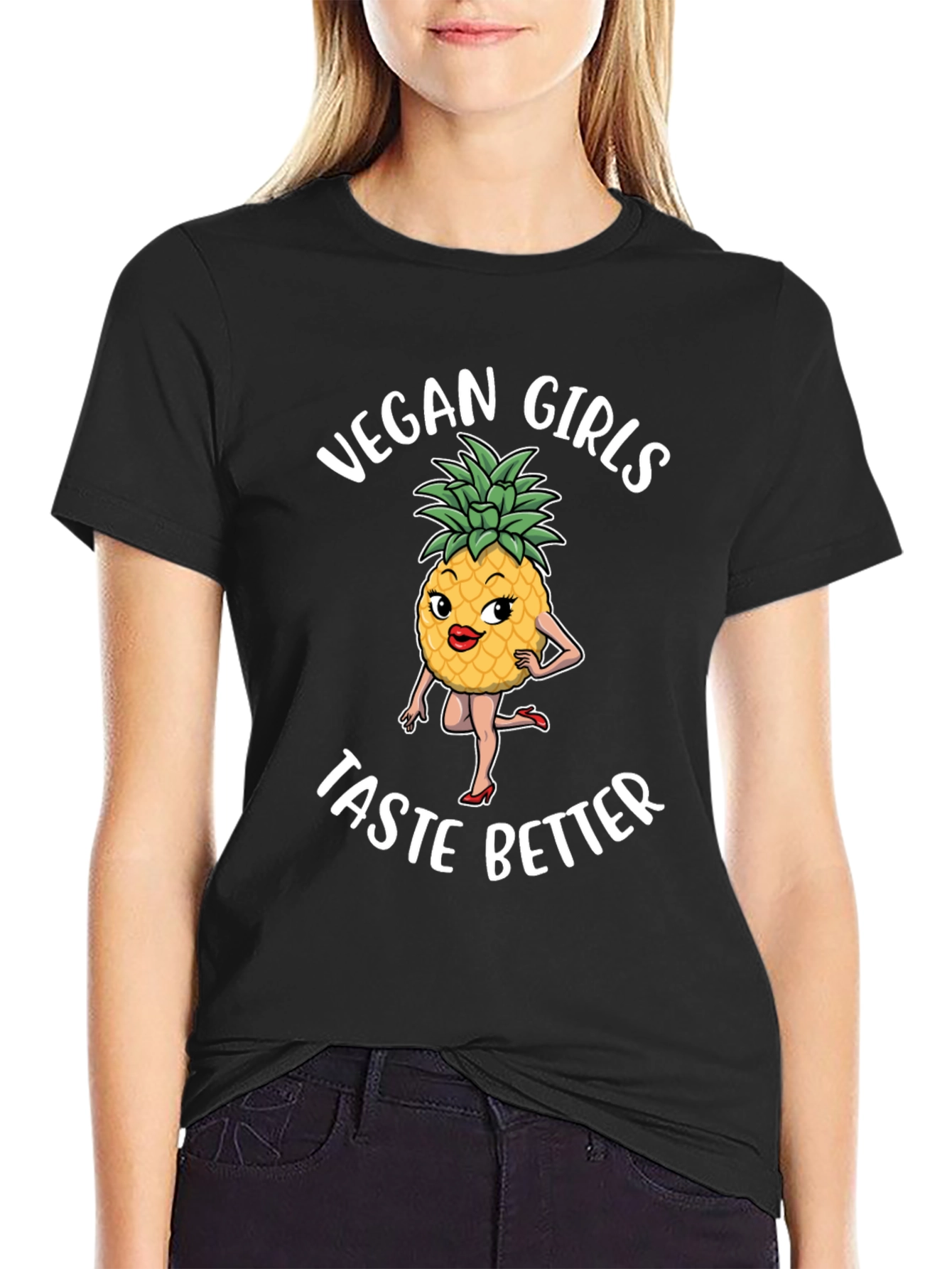Vegan Girls Taste Better Graphic T-Shirt