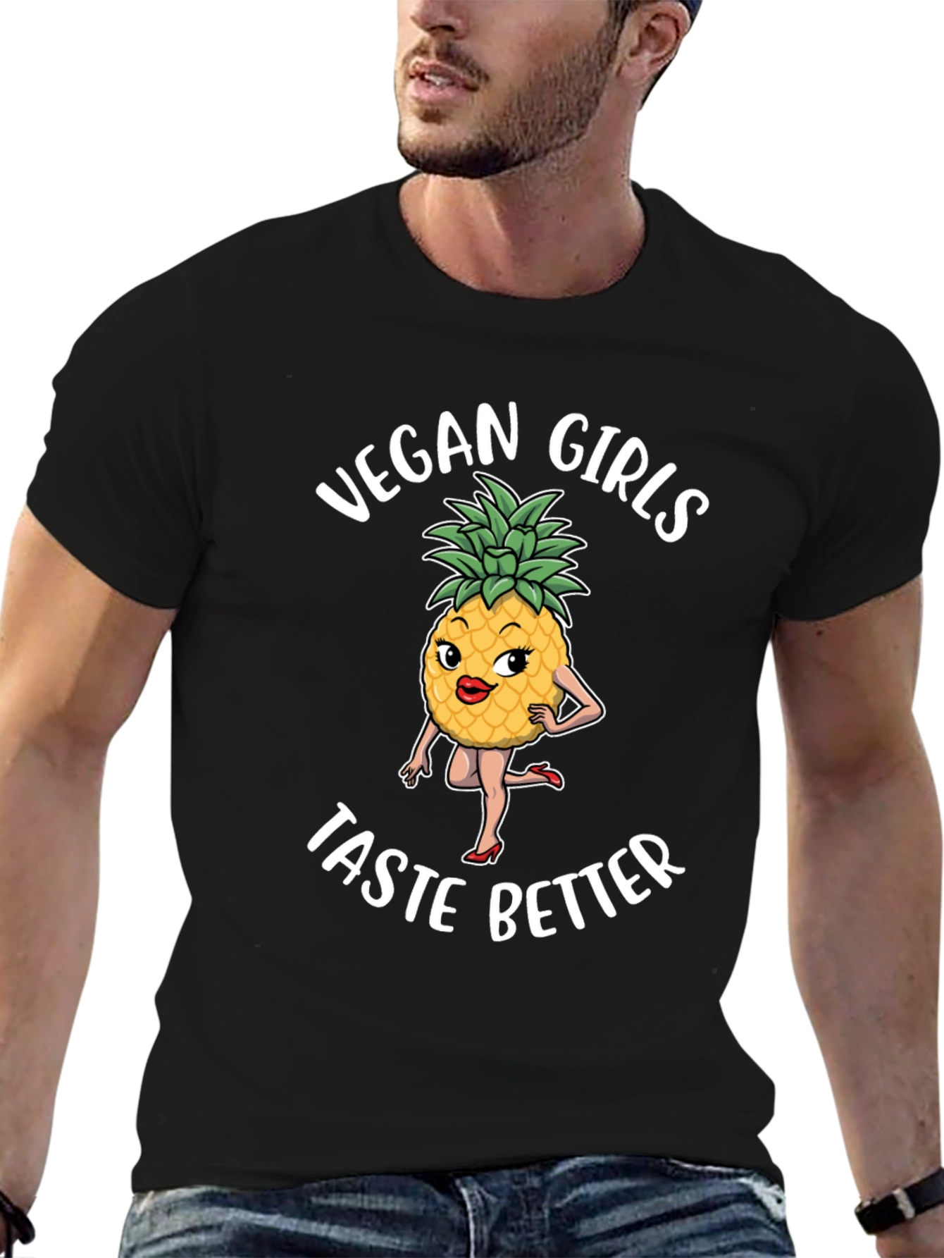 Vegan Girls Taste Better Graphic T-Shirt