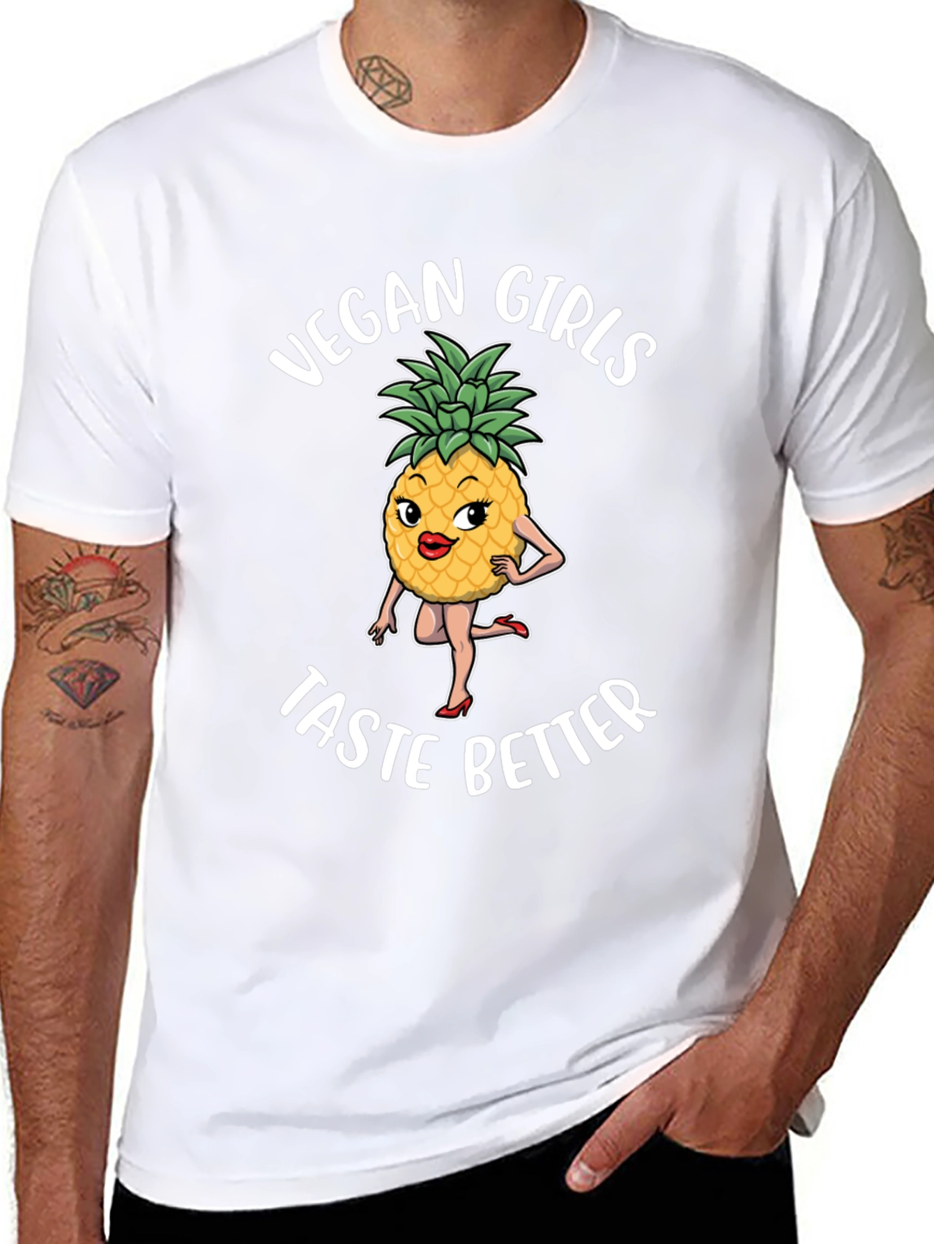 Vegan Girls Taste Better Graphic T-Shirt
