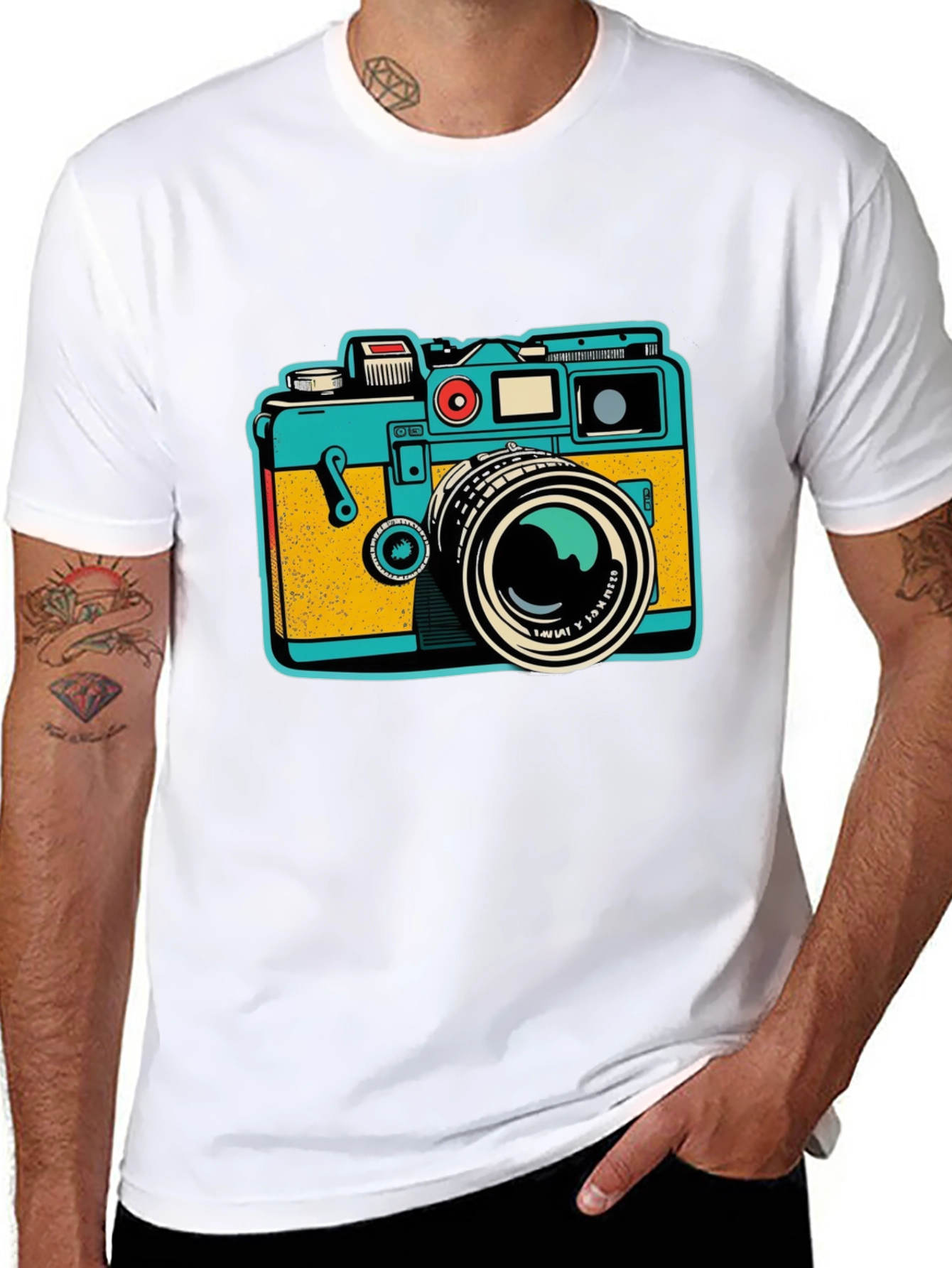 Retro Camera Graphic T-Shirt