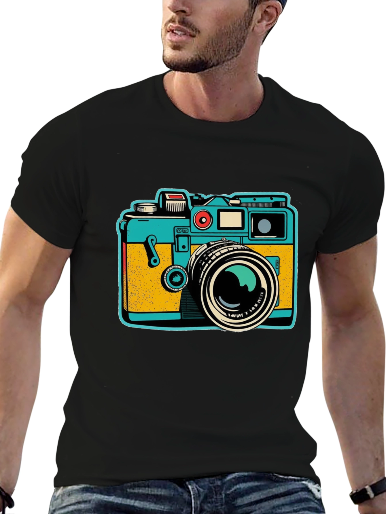 Retro Camera Graphic T-Shirt