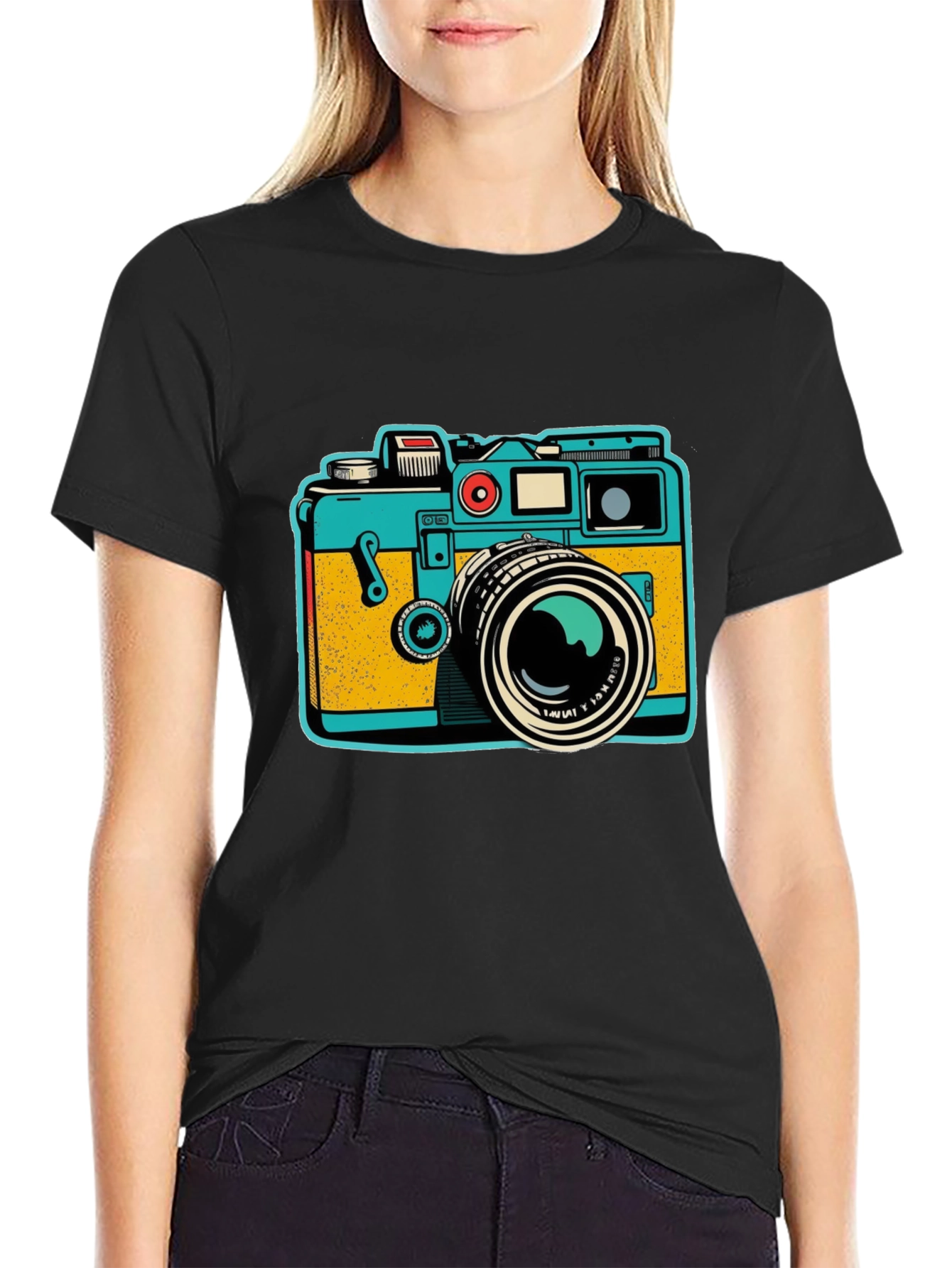Retro Camera Graphic T-Shirt