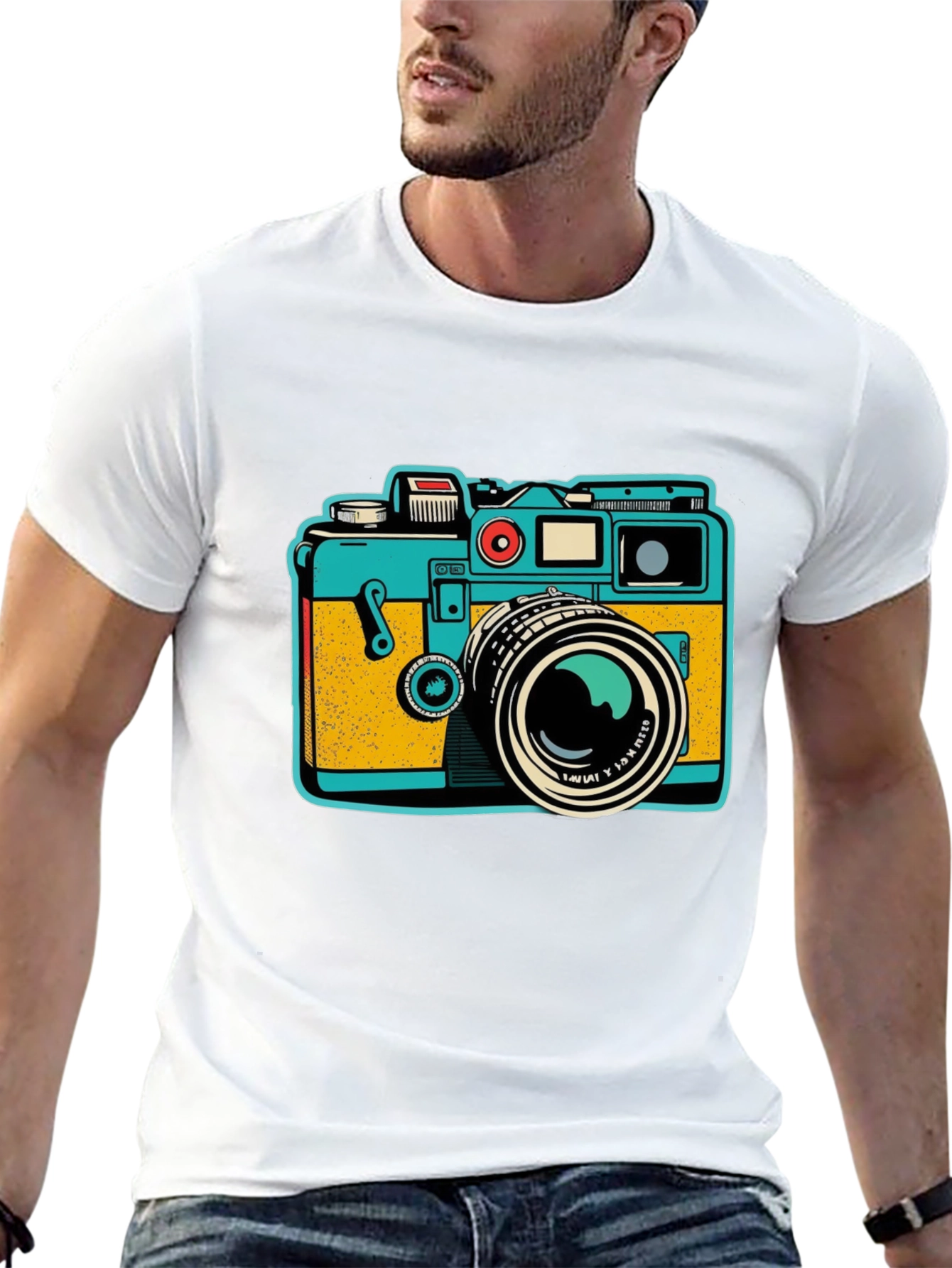 Retro Camera Graphic T-Shirt