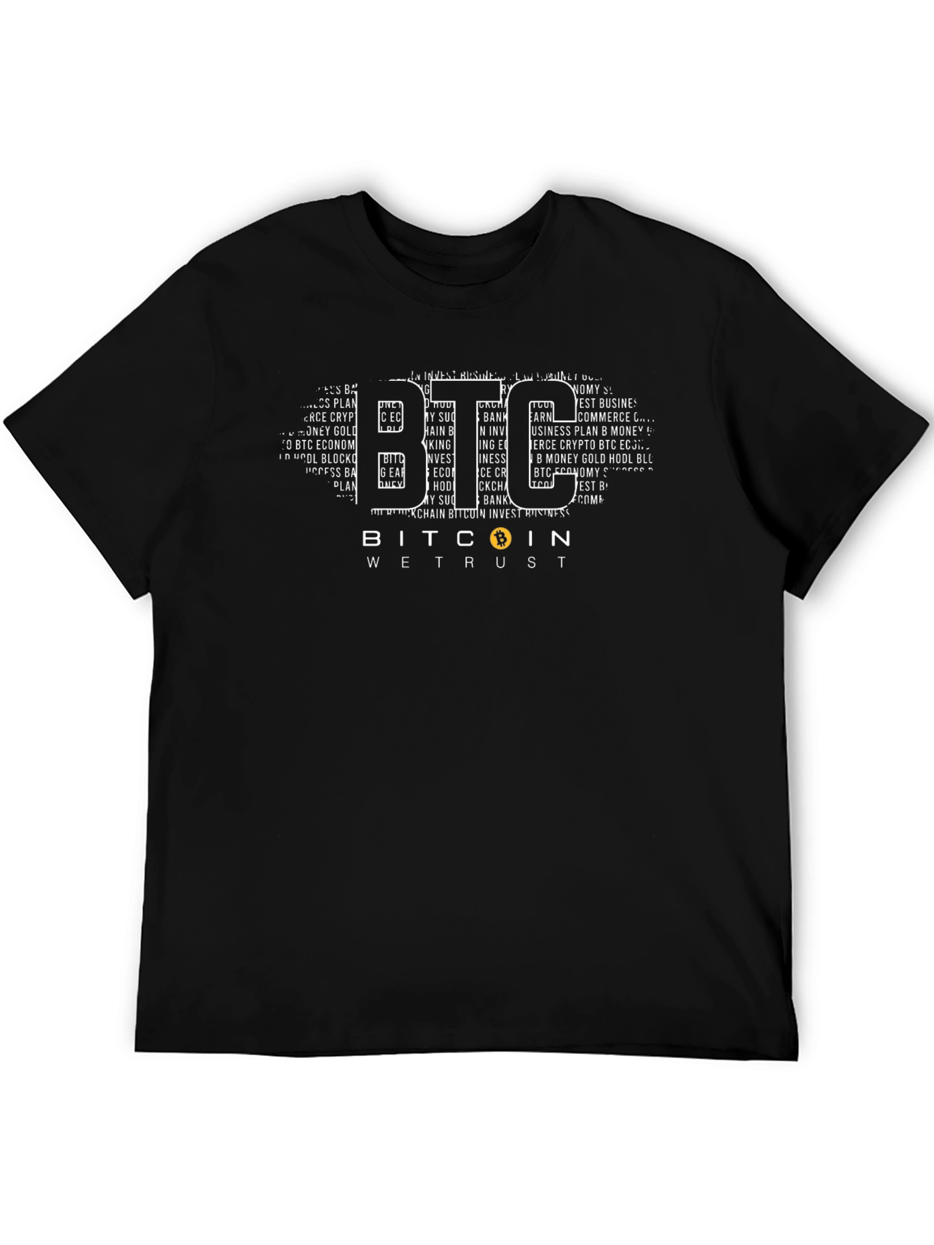 Bitcoin BTC We Trust Crypto Black T-Shirt