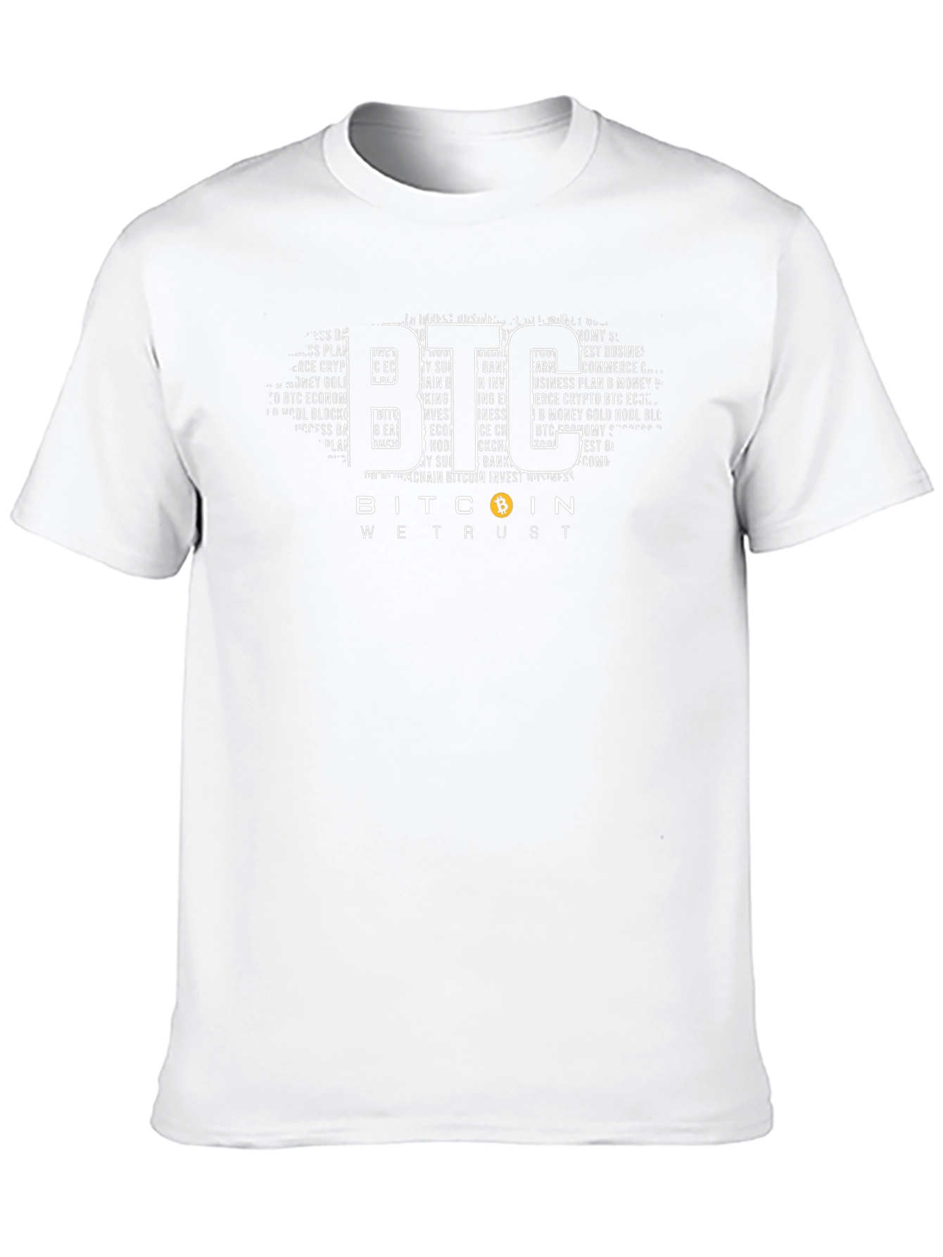 Bitcoin BTC We Trust Crypto Black T-Shirt