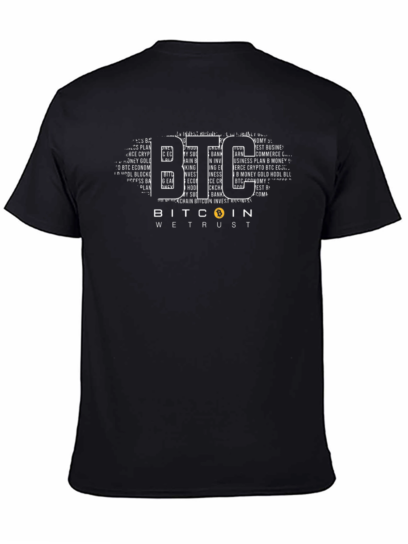 Bitcoin BTC We Trust Crypto Black T-Shirt