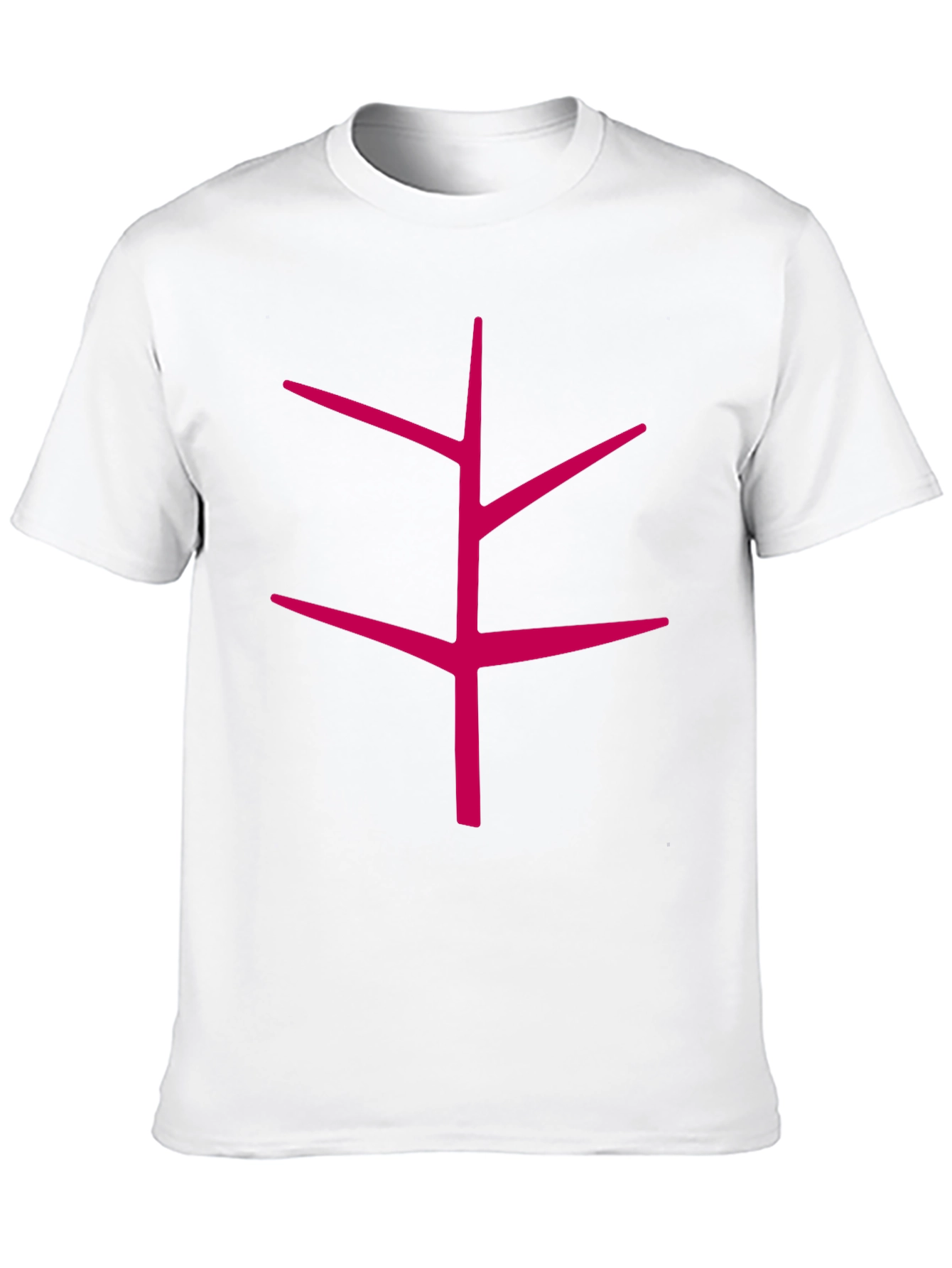Modern Tree Branch Graphic Black T-Shirt