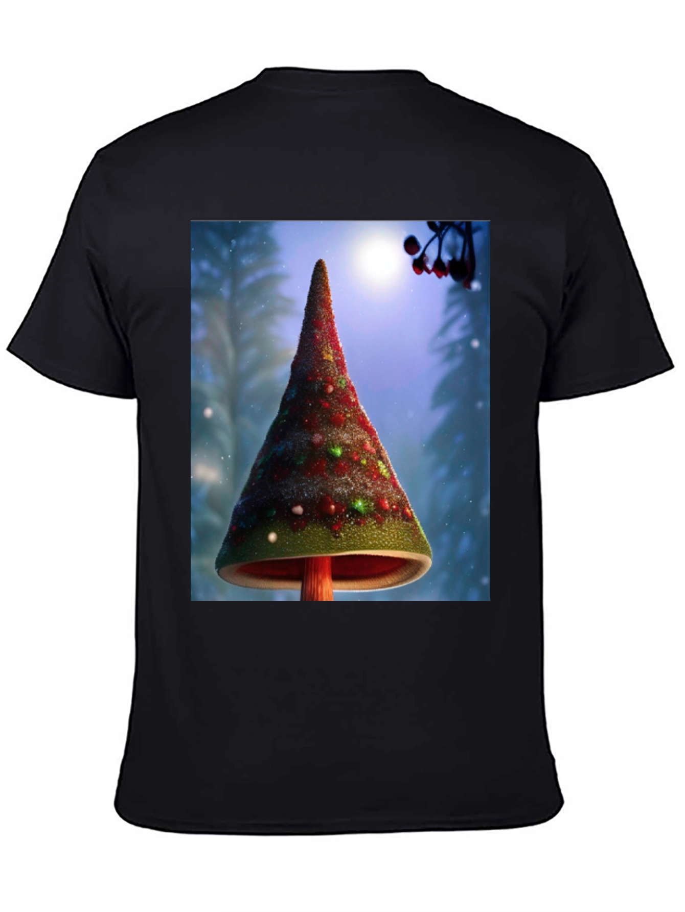 Christmas Tree Mushroom Graphic Tee