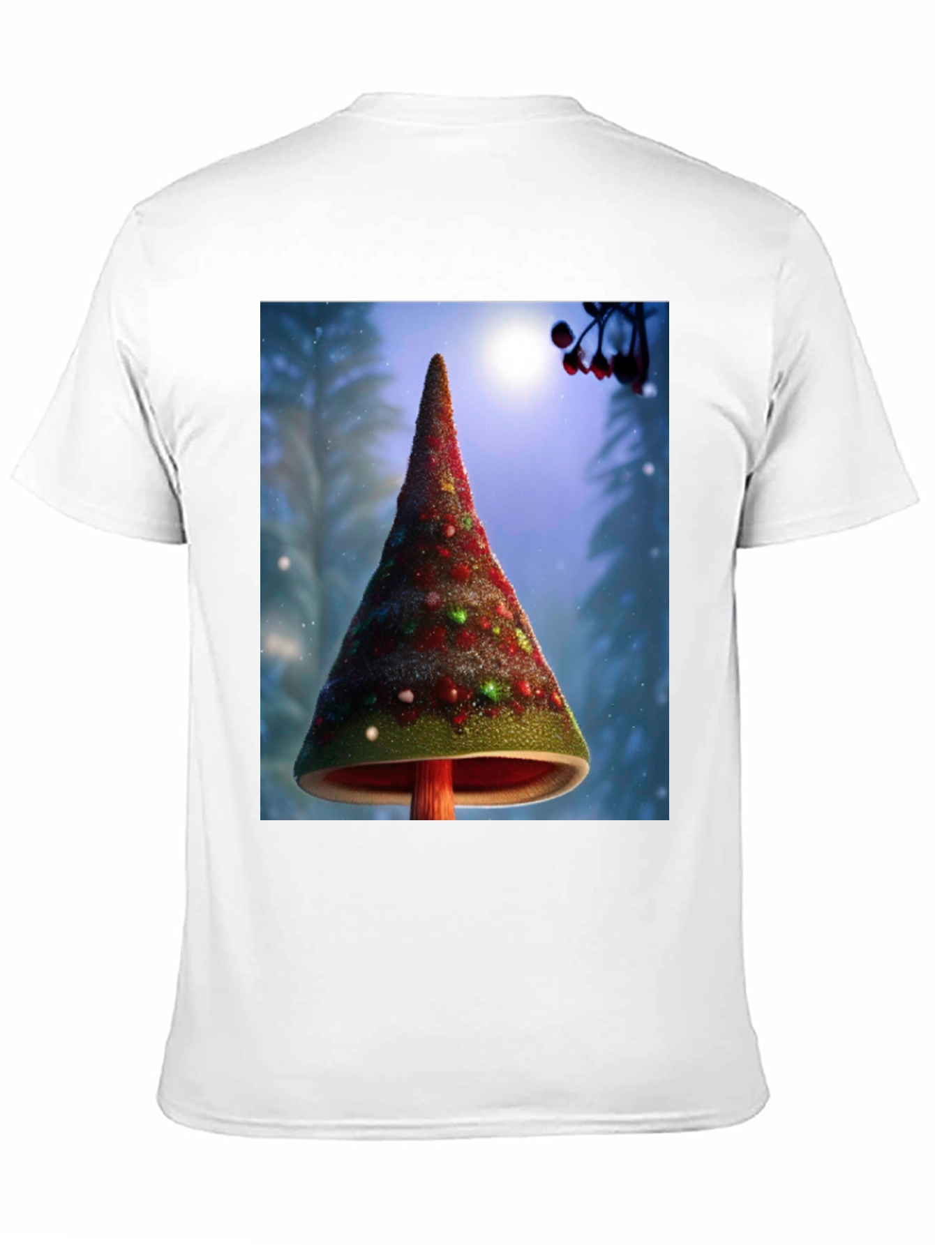 Christmas Tree Mushroom Graphic Tee
