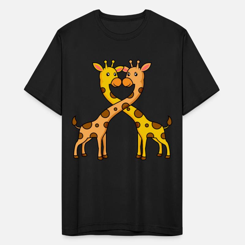 Giraffes heart love Valentine's Day