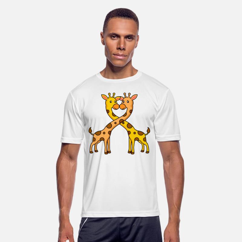 Giraffes heart love Valentine's Day