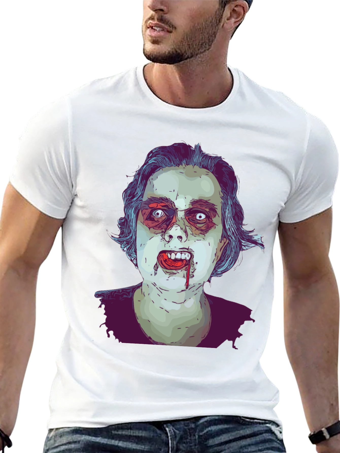 Zombie Graphic Tee - Horror Style T-Shirt