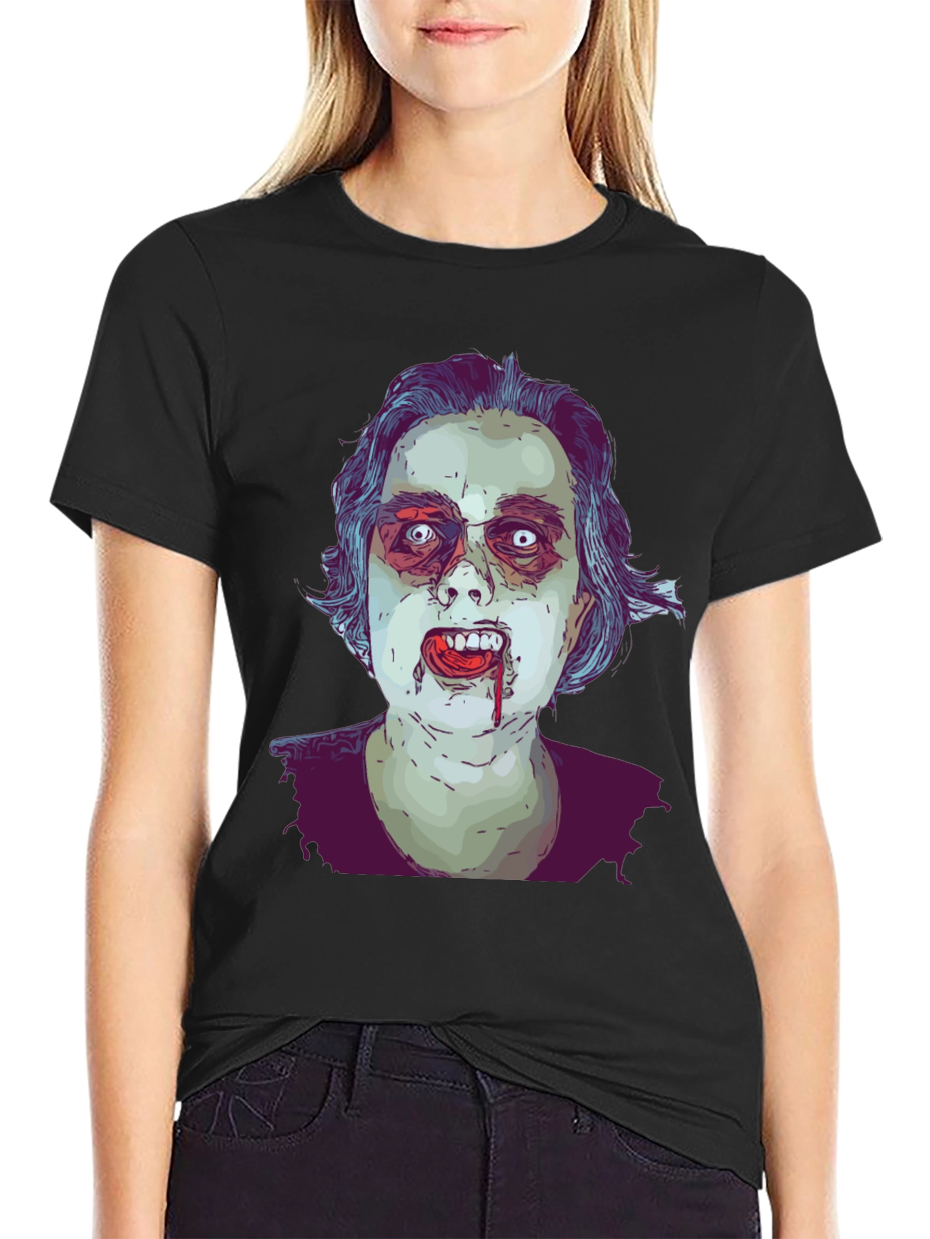 Zombie Graphic Tee - Horror Style T-Shirt
