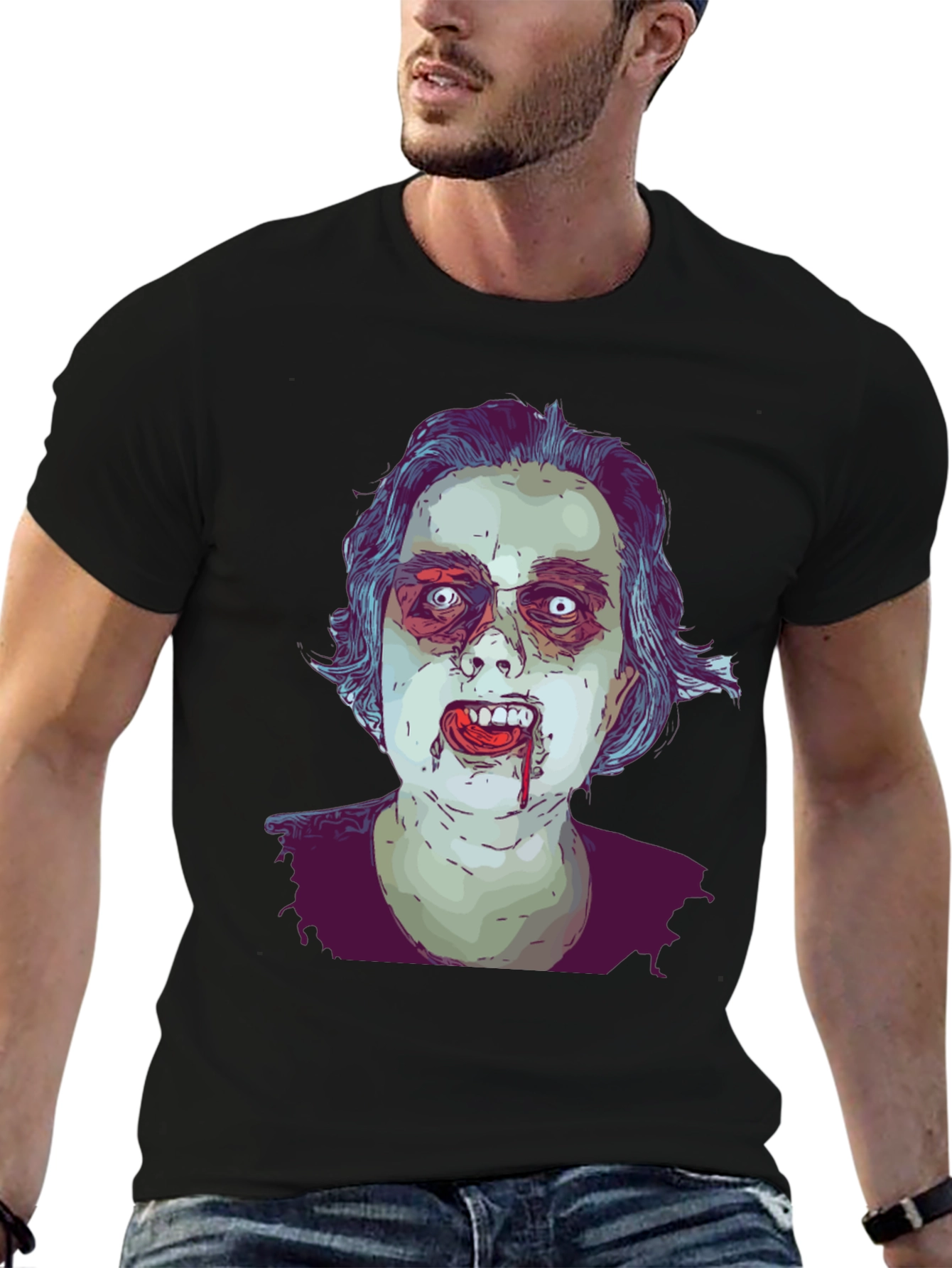 Zombie Graphic Tee - Horror Style T-Shirt