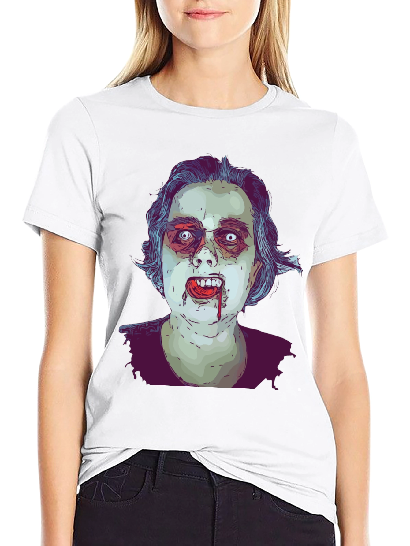 Zombie Graphic Tee - Horror Style T-Shirt