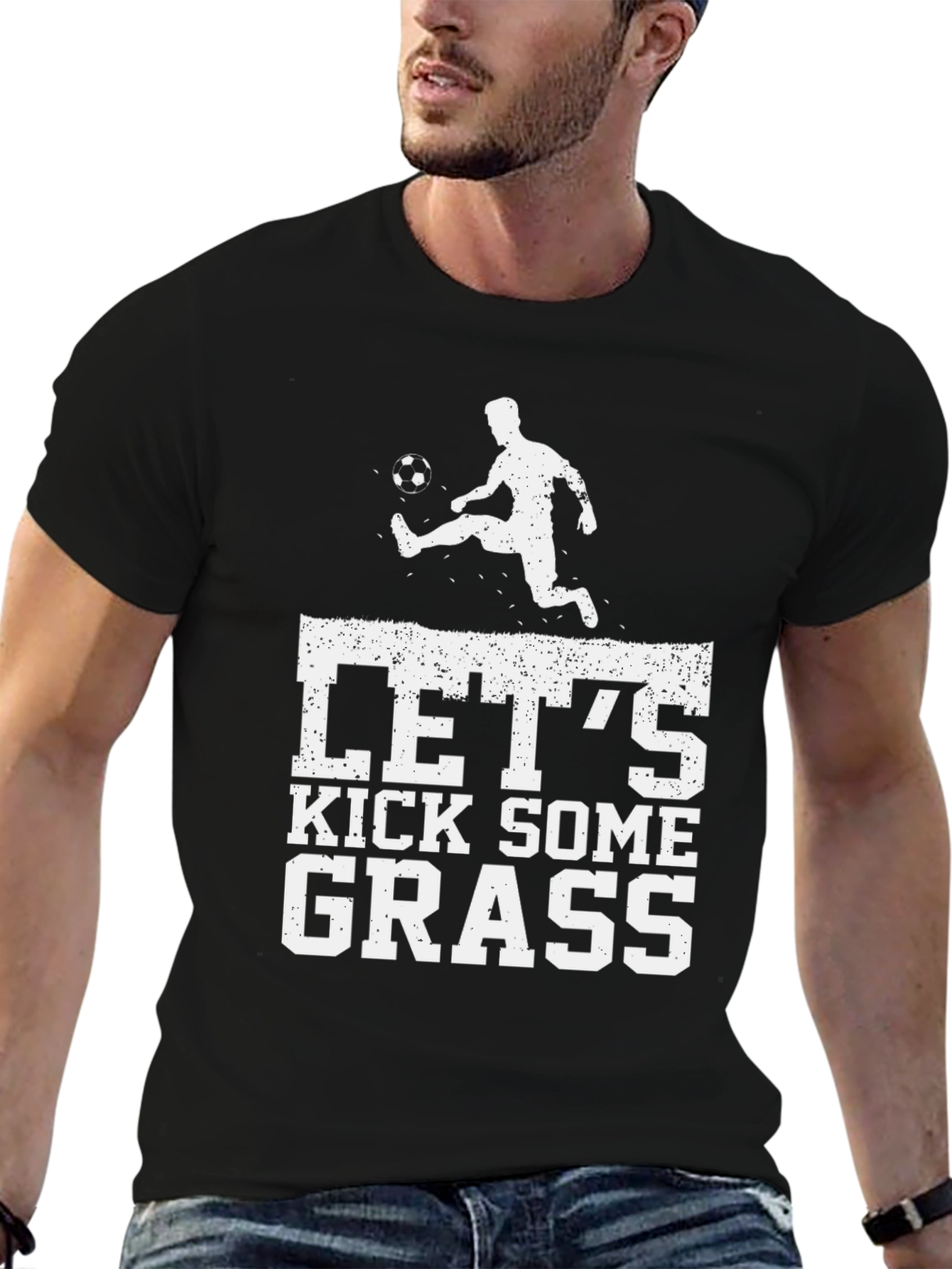 Lets Kick Some Grass Graphic T-Shirt