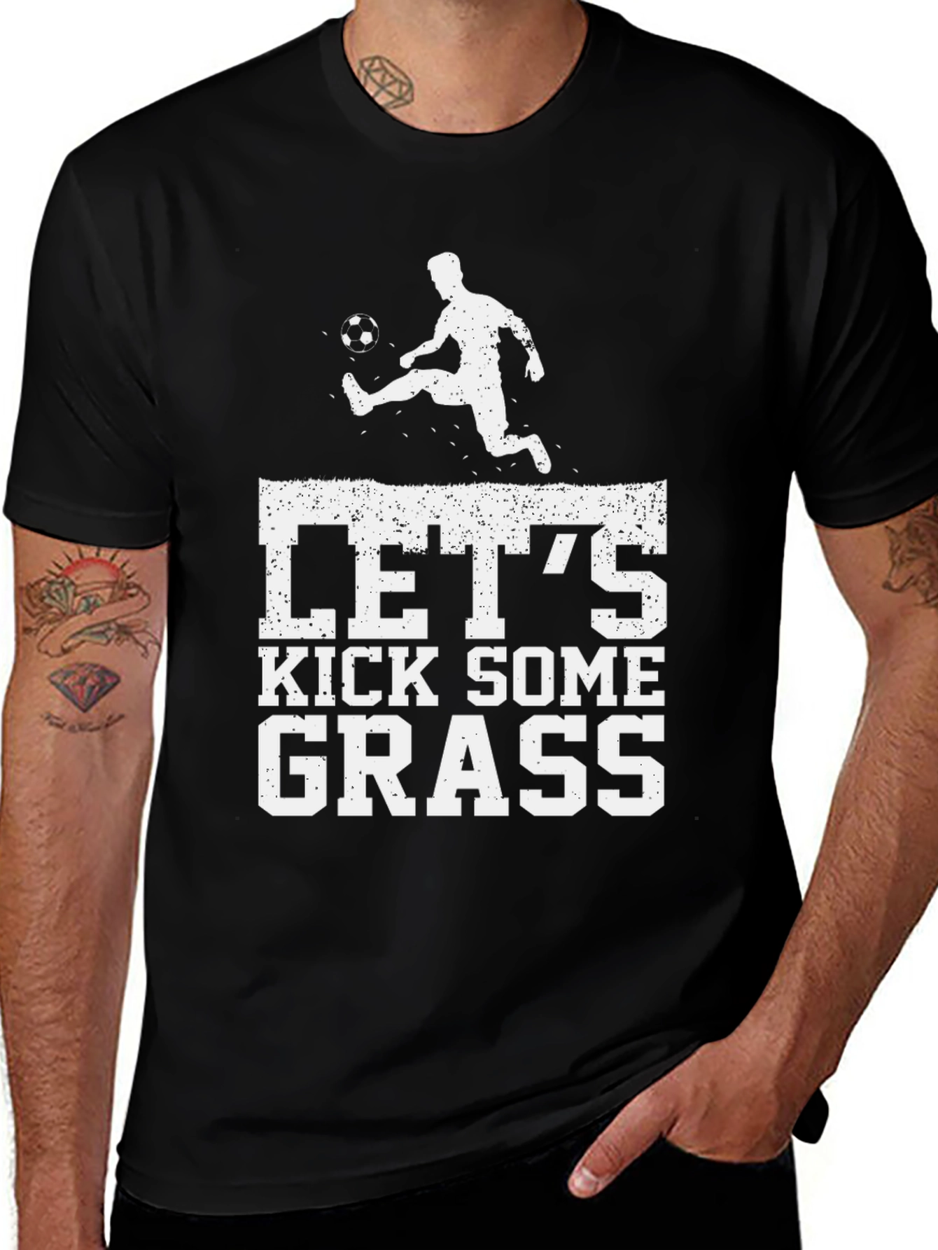 Lets Kick Some Grass Graphic T-Shirt