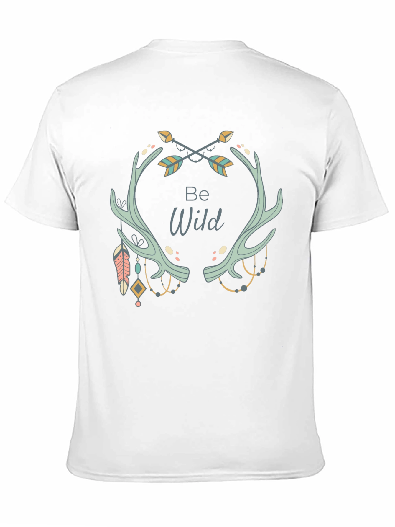 Be Wild Graphic Tee - Black Casual T-Shirt