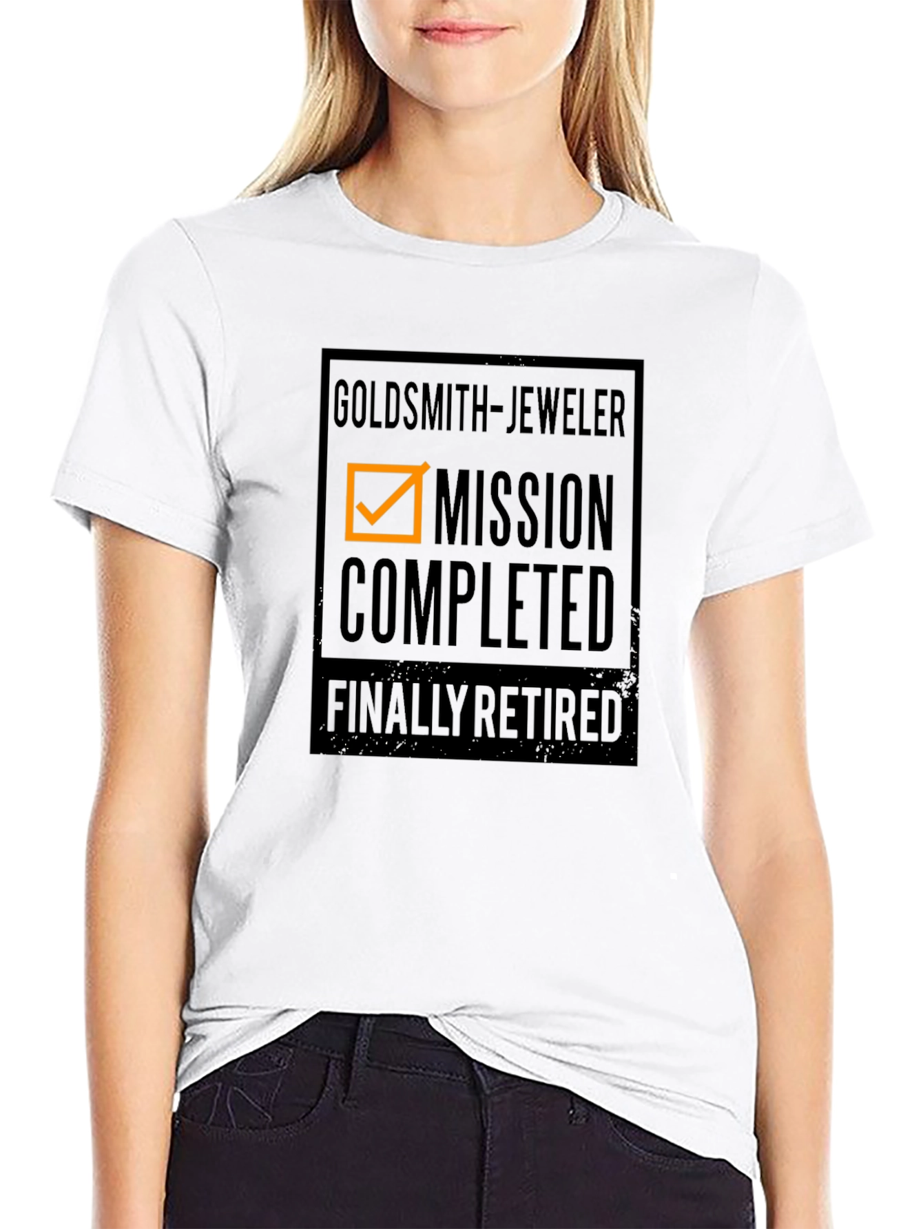 Goldsmith Jeweler Mission Completed Retired Black T-Shirt