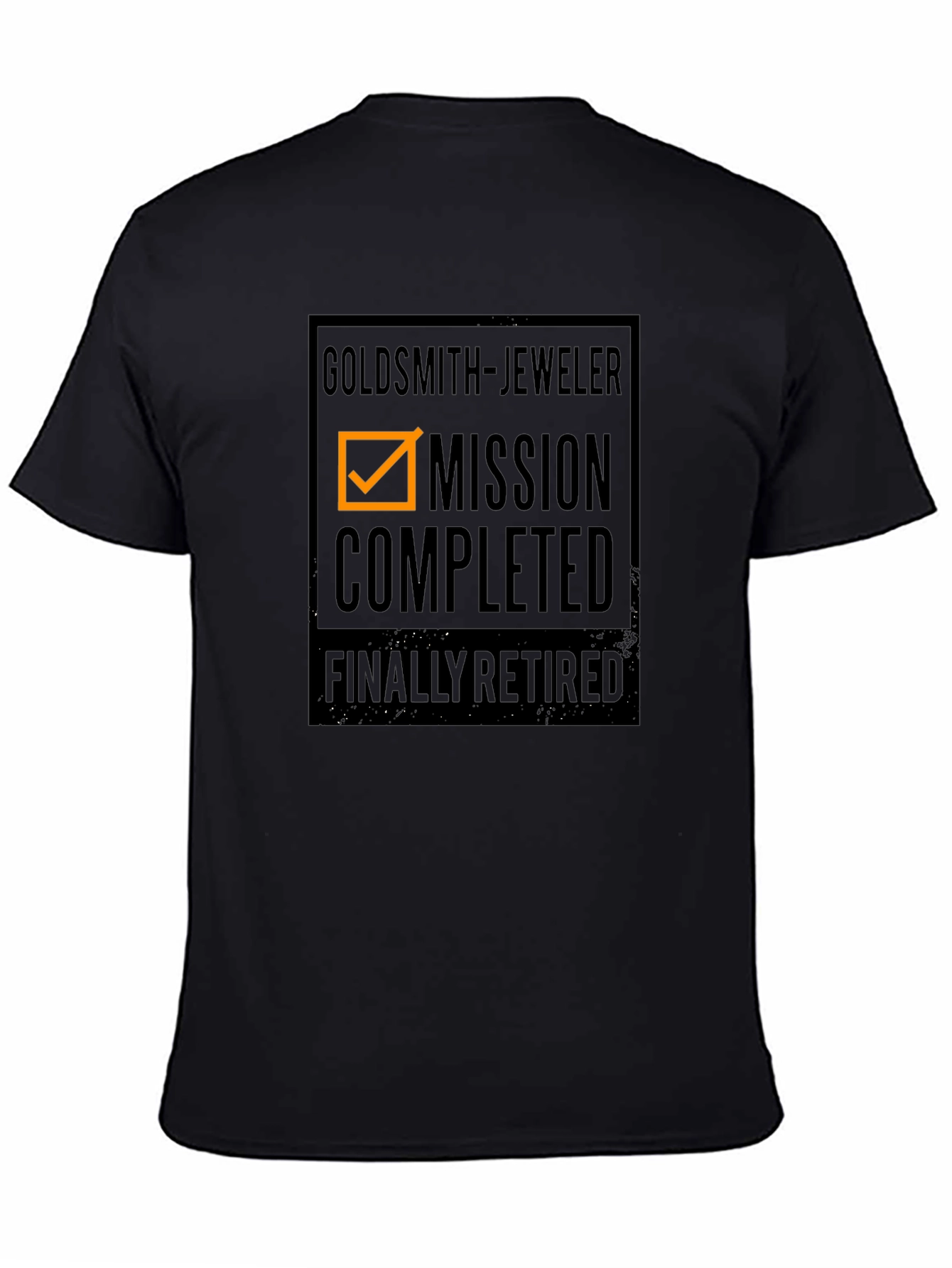 Goldsmith Jeweler Mission Completed Retired Black T-Shirt